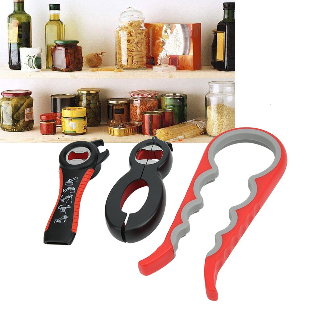 3Pcs/Set Multifunction Stainless Steel Manual Can Tin Bottle Opener Kit view 7