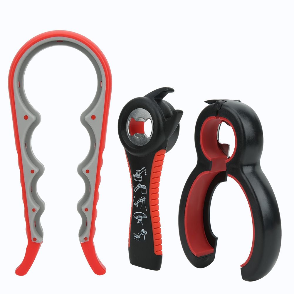 3Pcs/Set Multifunction Stainless Steel Manual Can Tin Bottle Opener Kit view 9