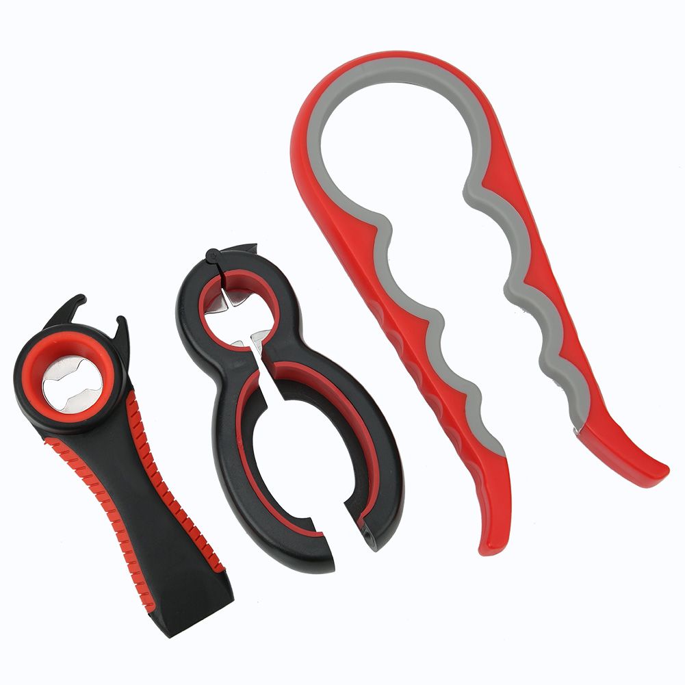 3Pcs/Set Multifunction Stainless Steel Manual Can Tin Bottle Opener Kit view 10
