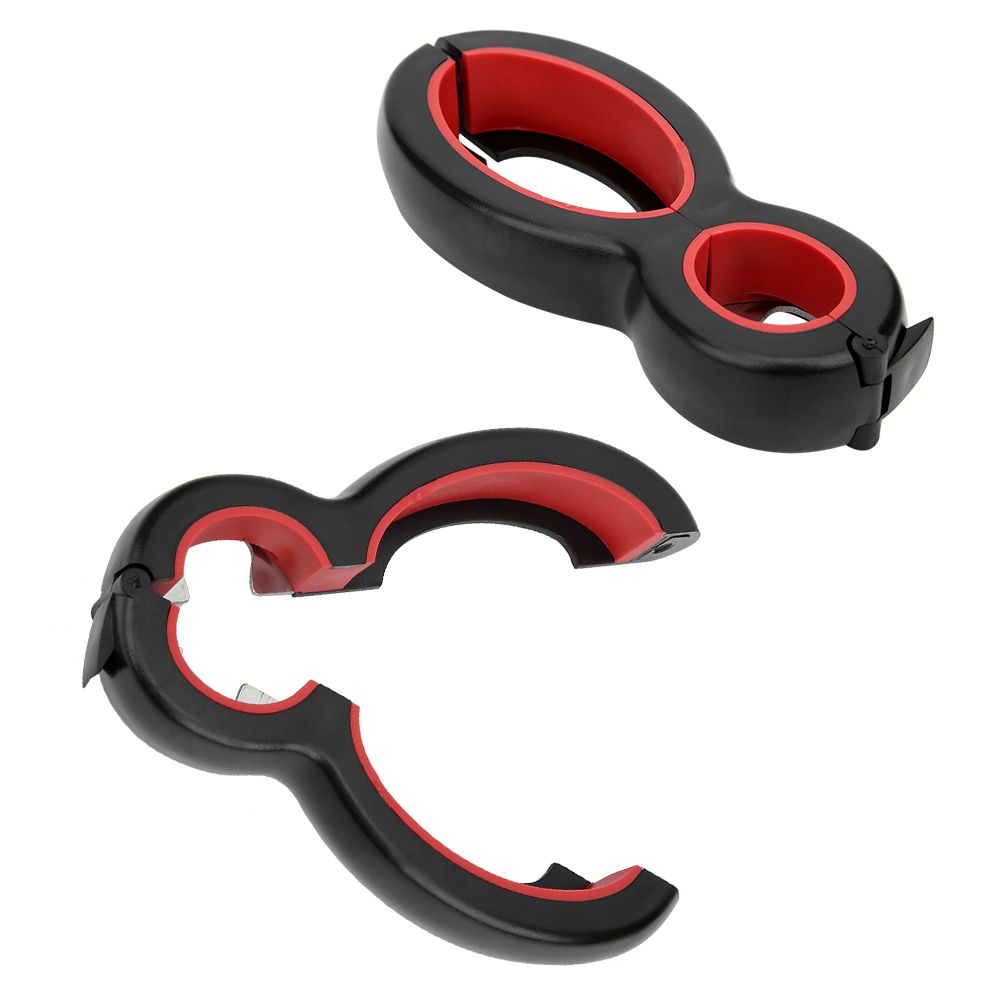 2Pcs 6‑In‑1 Can Opener Simple Multifunctional Bottle Opener Kitchen Handheld view 7