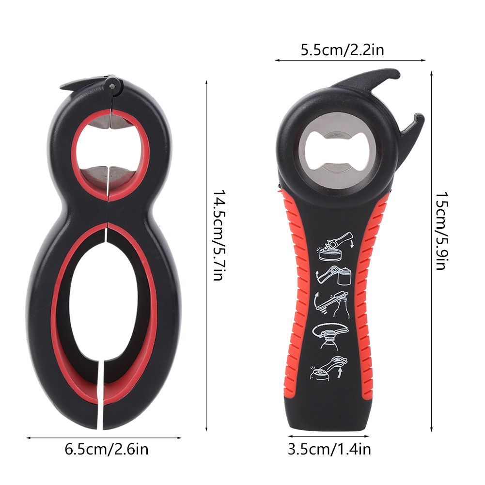 Multifunction 5In1 Bottle Opener Can Opener Kit Kitchen Gadget for Home Use view 11