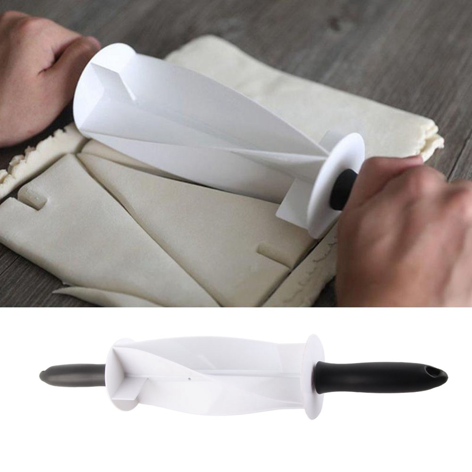 Multifunction Kitchen Non‑Stick Croissant Bread Rolling Cutter Roller DIY view 8