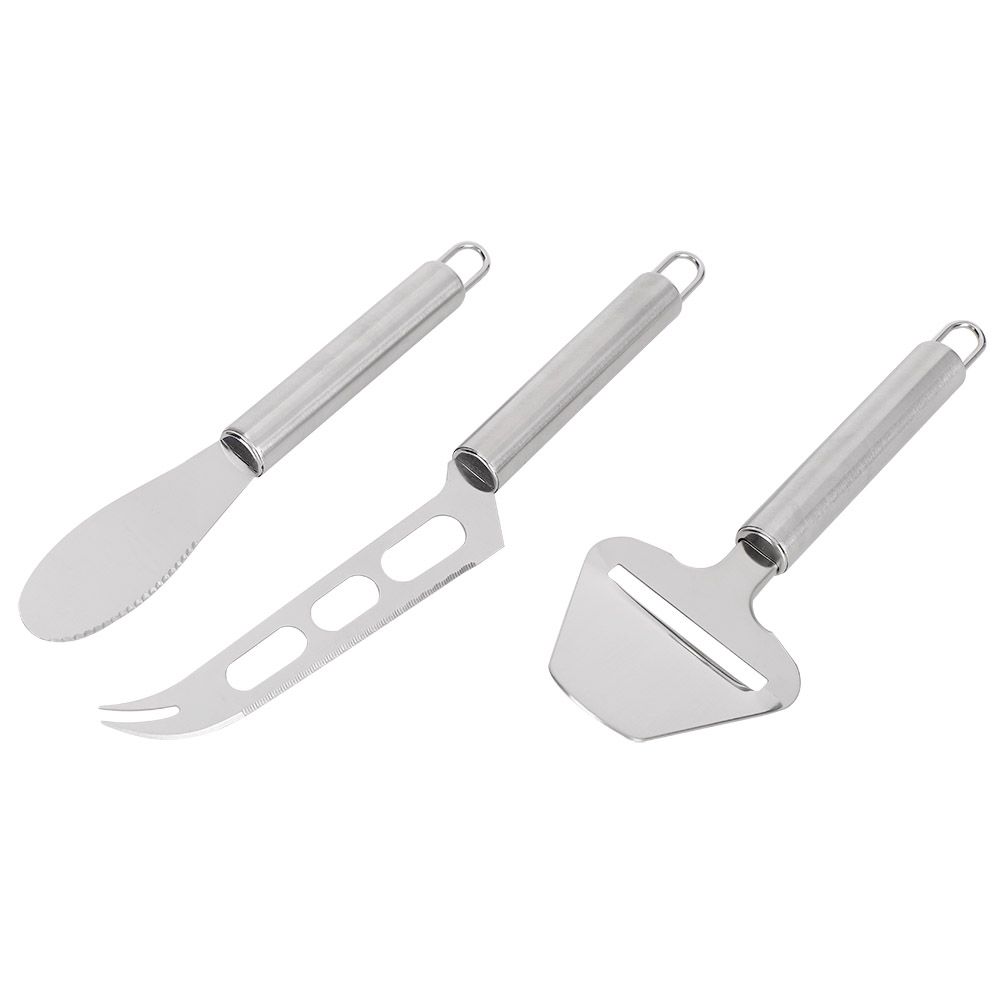 3Pcs/Set Household Stainless Steel Cheese Cutter Knife Butter Scraper Kitchen view 3