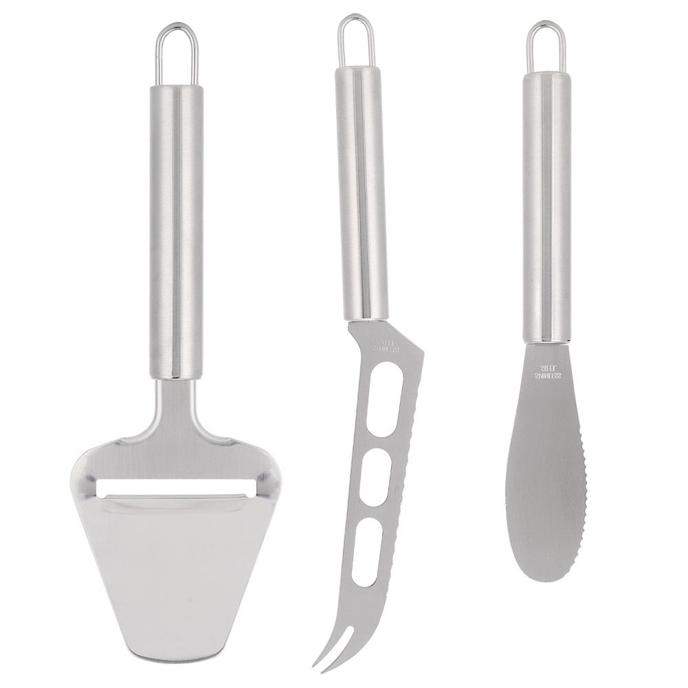 3Pcs/Set Household Stainless Steel Cheese Cutter Knife Butter Scraper Kitchen view 4