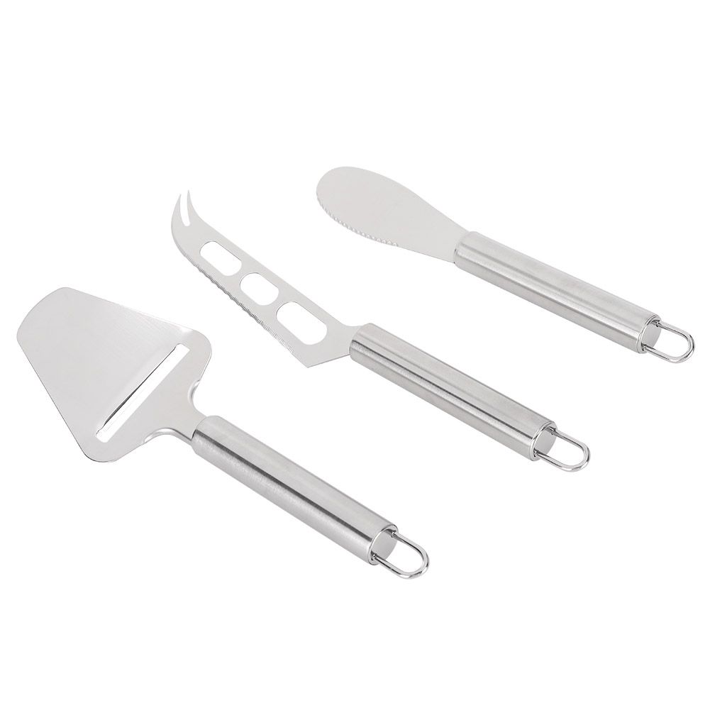 3Pcs/Set Household Stainless Steel Cheese Cutter Knife Butter Scraper Kitchen view 6