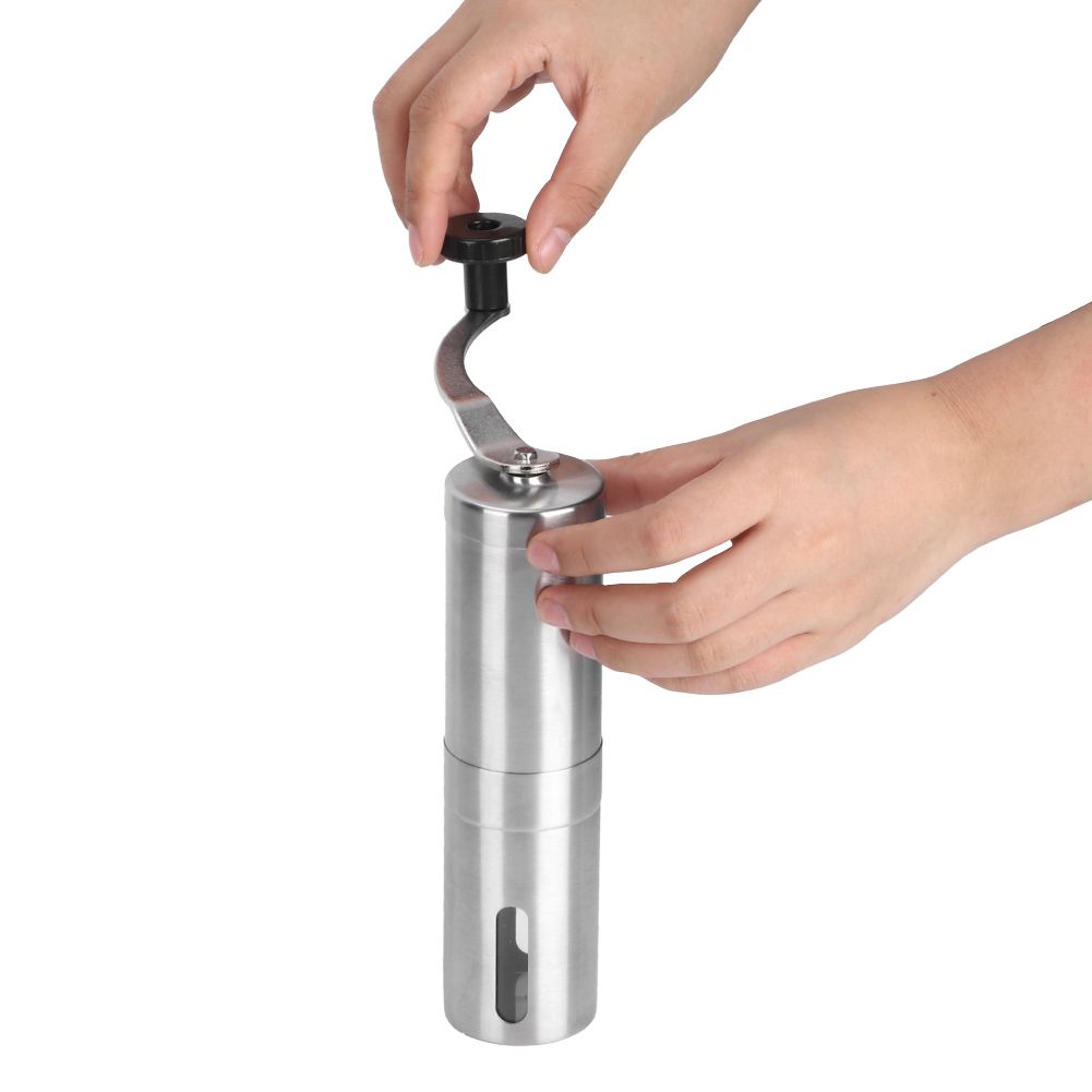 Portable Stainless Steel Manual Coffee Grinder Hand Crank Mill Grinding view 4