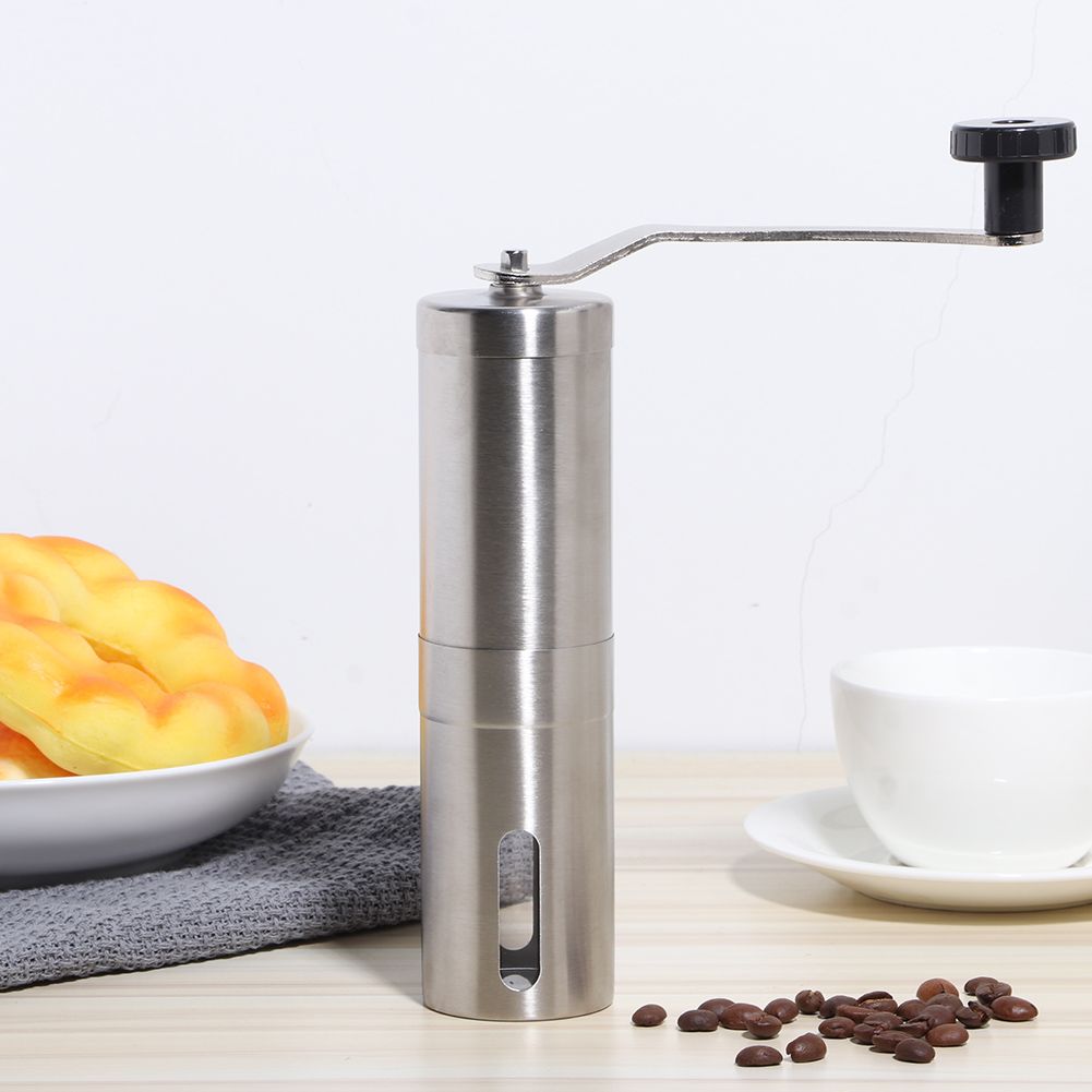 Portable Stainless Steel Manual Coffee Grinder Hand Crank Mill Grinding view 7