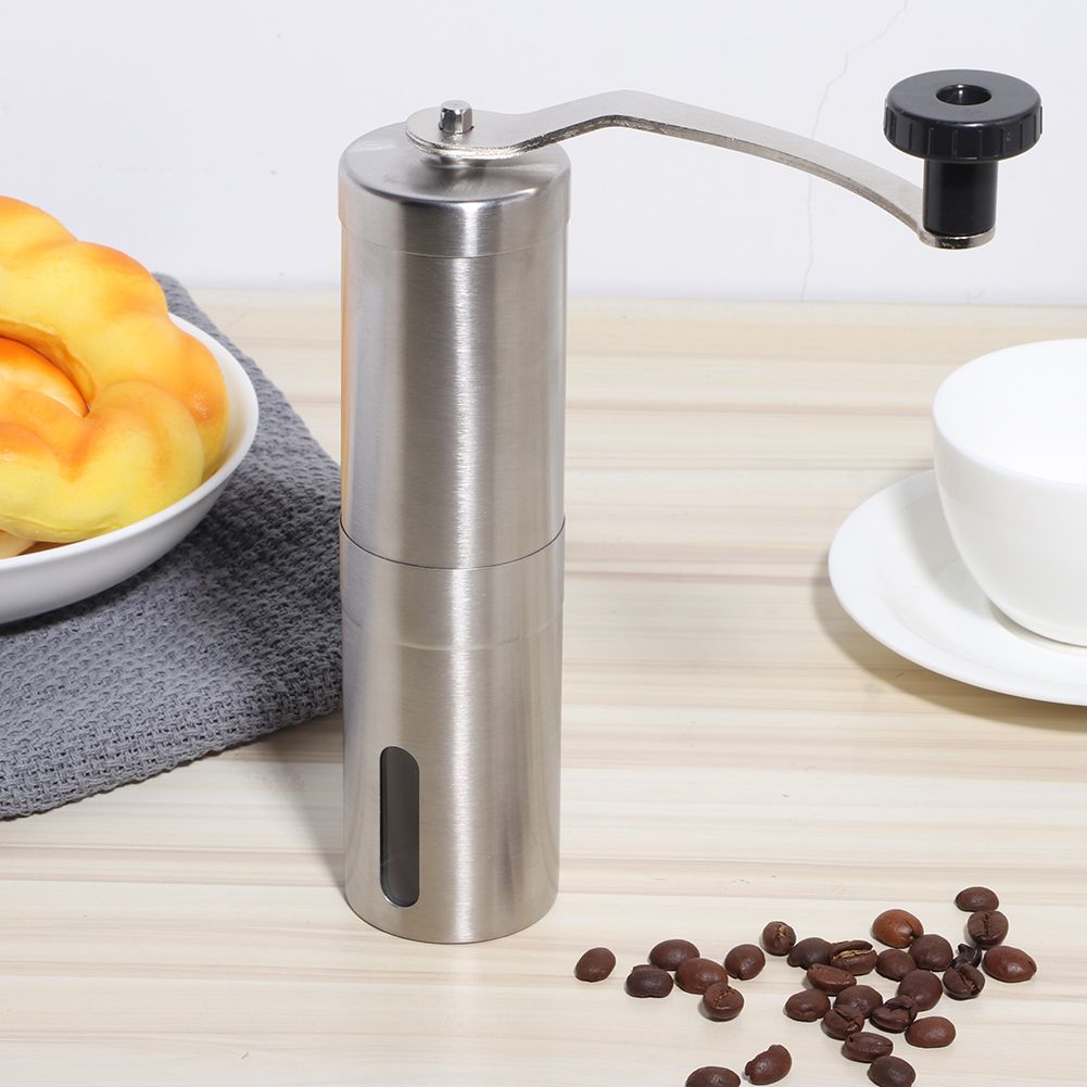 Portable Stainless Steel Manual Coffee Grinder Hand Crank Mill Grinding view 8