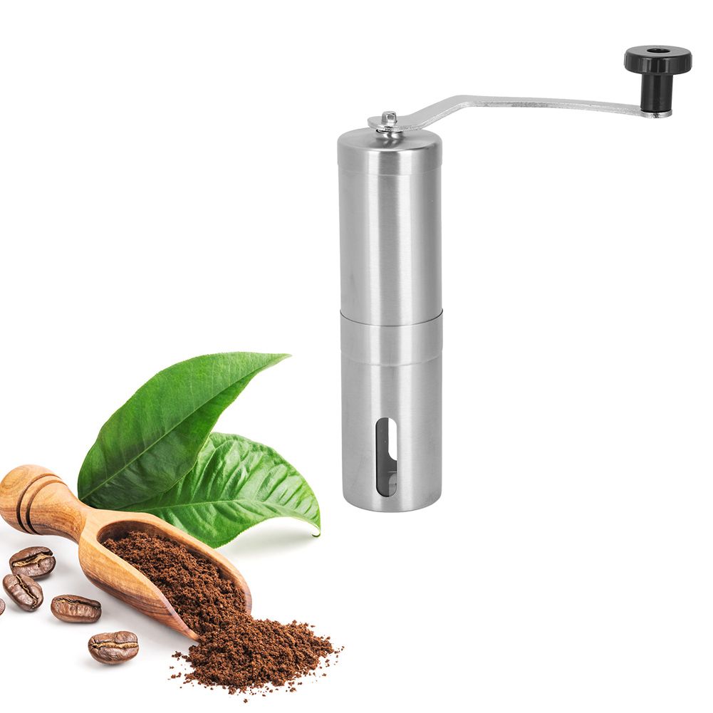 Portable Stainless Steel Manual Coffee Grinder Hand Crank Mill Grinding view 9