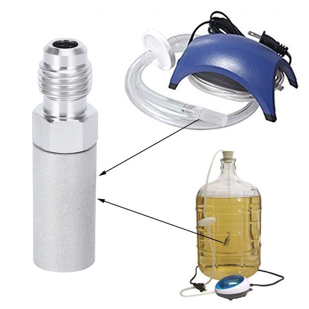 Homebrew 316 Stainless Steel Diffusion Oxygen Stone Thread 1/4in Beer Brewing view 12