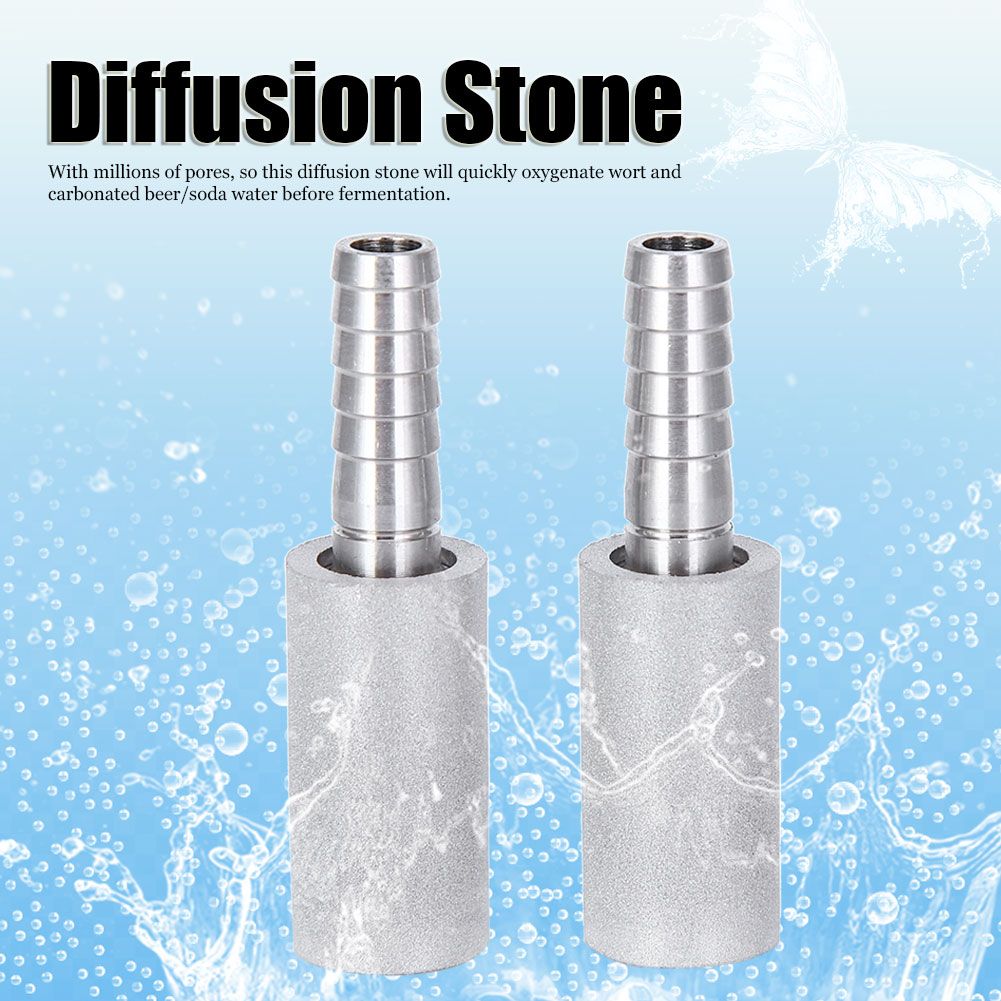 2Pcs 0.5μm Diffusion Stone Stainless Steel Aeration Stone with 1/4 Inch Outer view 11