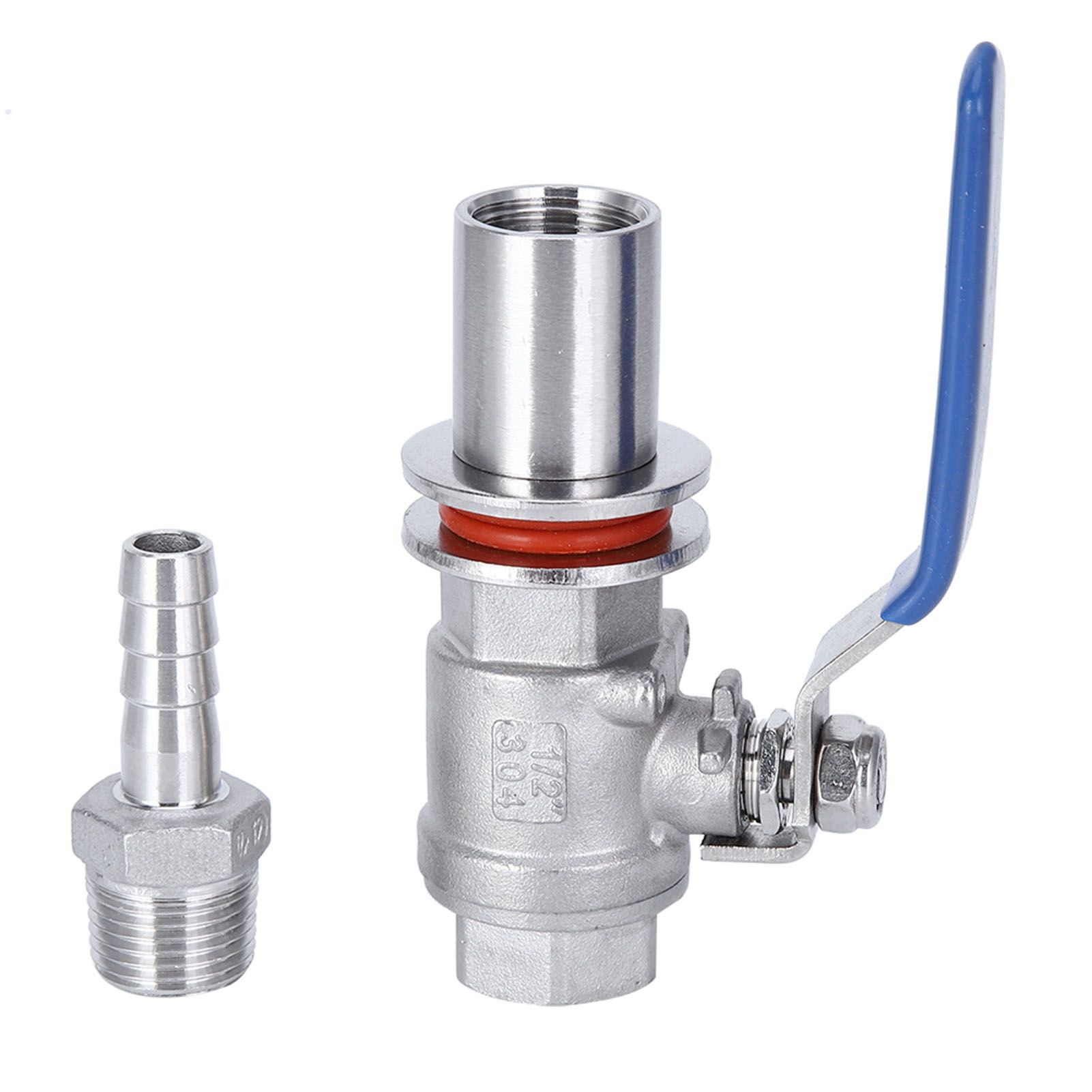 304 Stainless Steel Female Thread 1/2in Beer Kettle Ball Valve Home Brewing