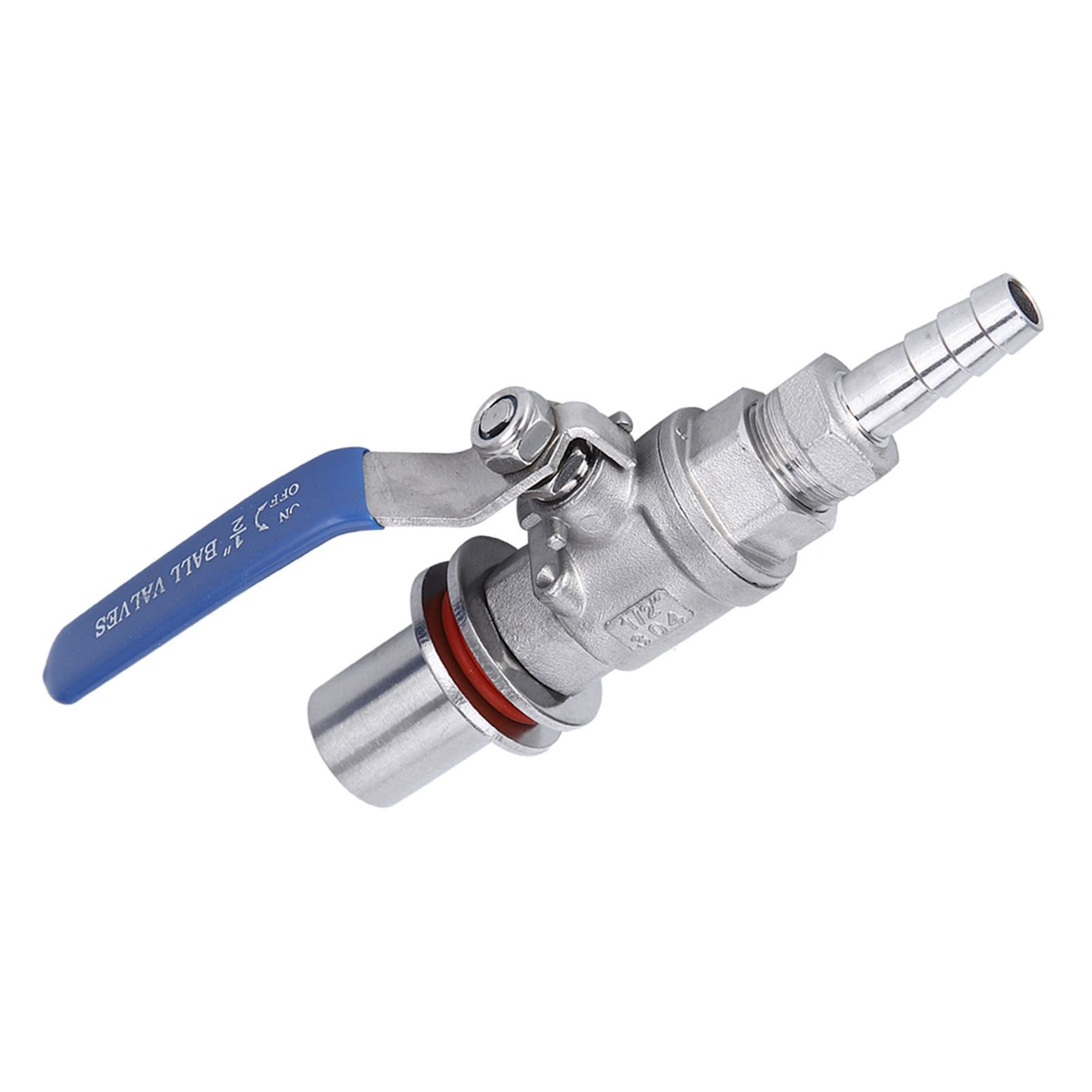 304 Stainless Steel Female Thread 1/2in Beer Kettle Ball Valve Home Brewing view 8