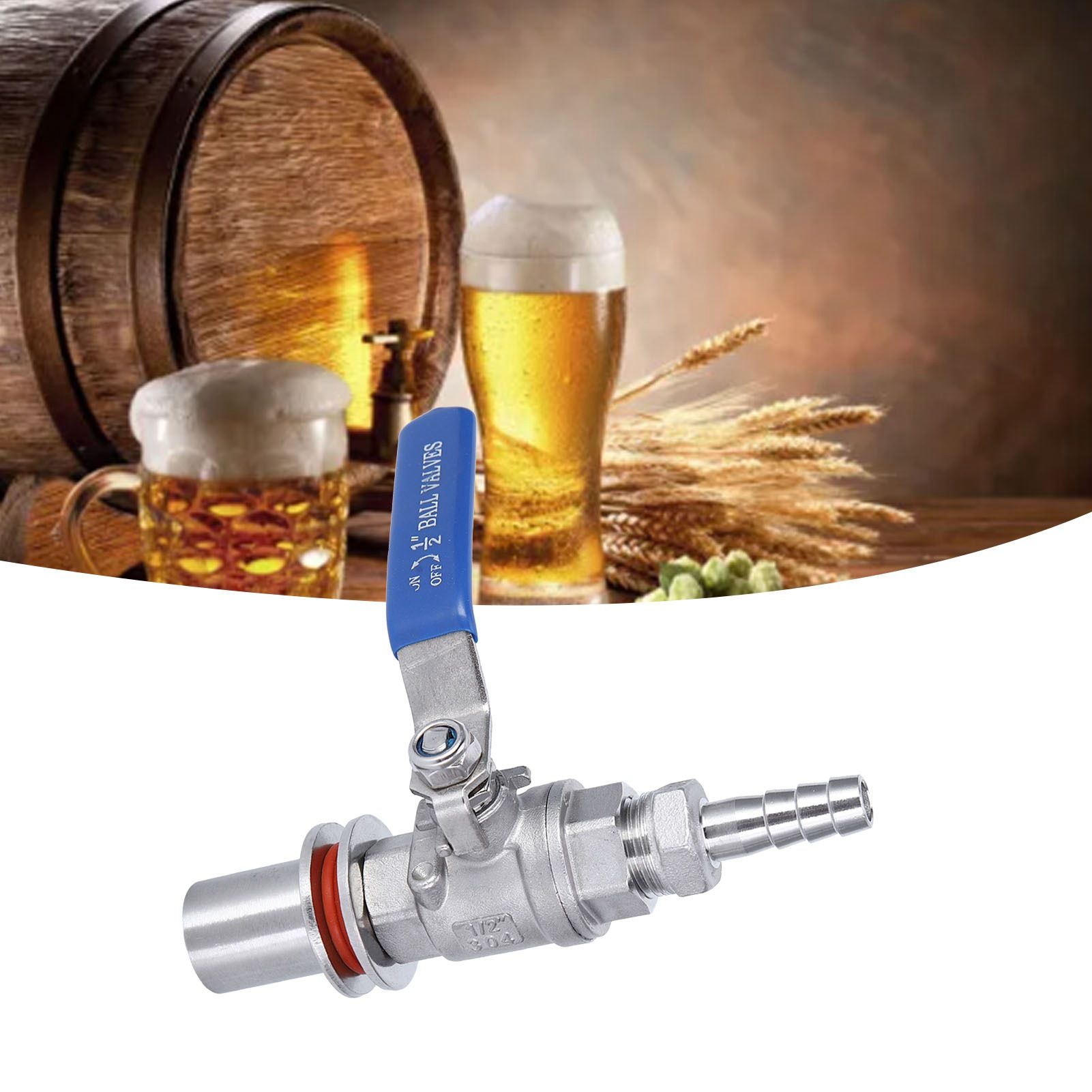 304 Stainless Steel Female Thread 1/2in Beer Kettle Ball Valve Home Brewing view 12