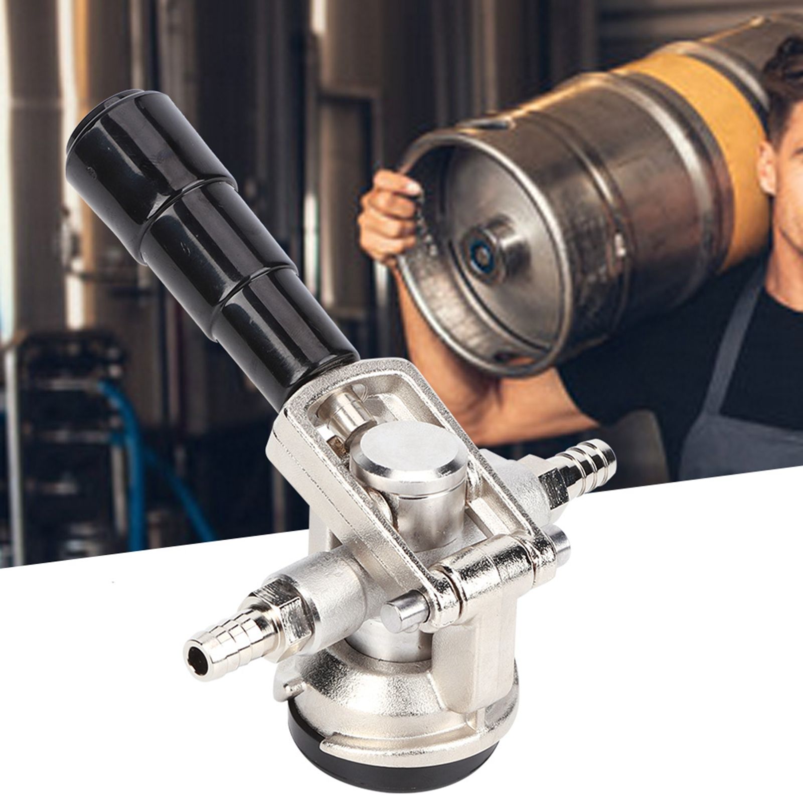D Type Stainless Steel Beer Keg Coupler Keg Dispenser Equipment with Pressure view 9