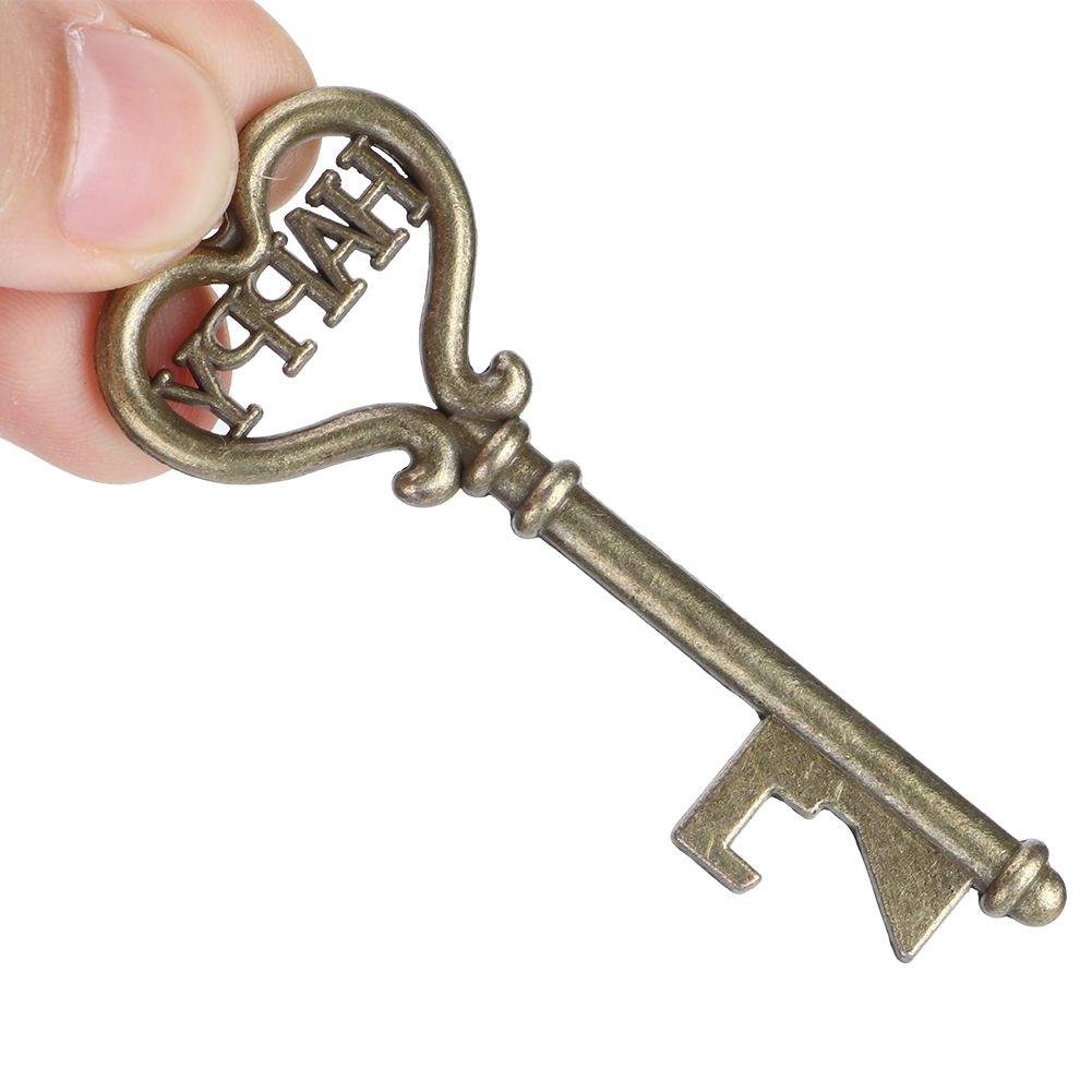 10pcs Vintage Key Bottle Opener with Tag Card for Guest Gift Birthdays Wedding view 12