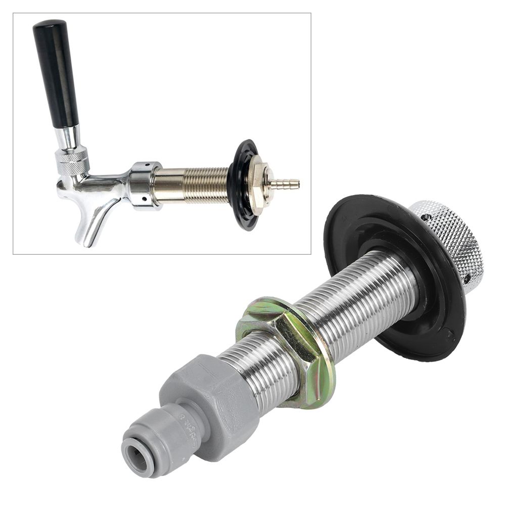 Stainless Steel Threaded Pipe with Quick Connector Beer Keg Faucet Connecting Pipe view 9