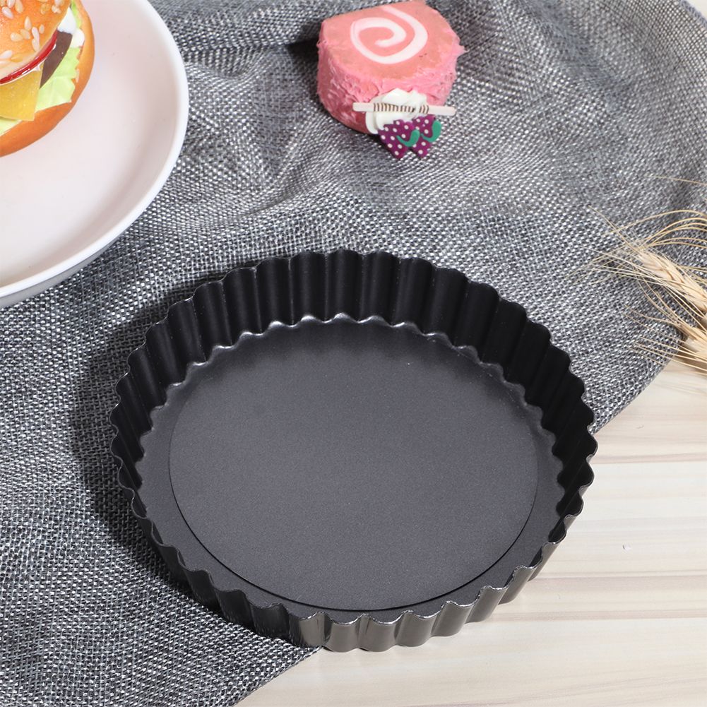 NonStick Round Carbon Steel Pie Pizza Cake Mold Removable Bottom Cake Baking view 7