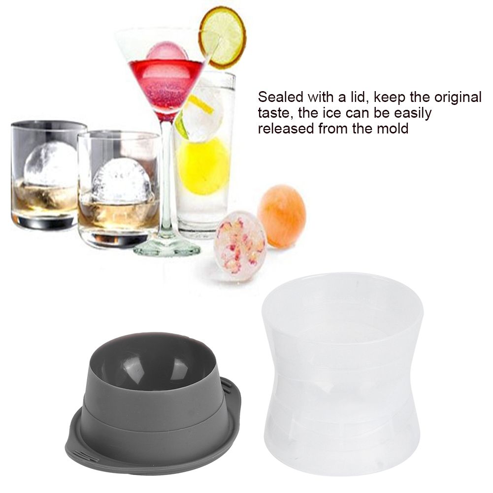 Food Grade Silicone QuickFrozen Ice Ball Maker Whiskey Round Ice Molding Tool view 11