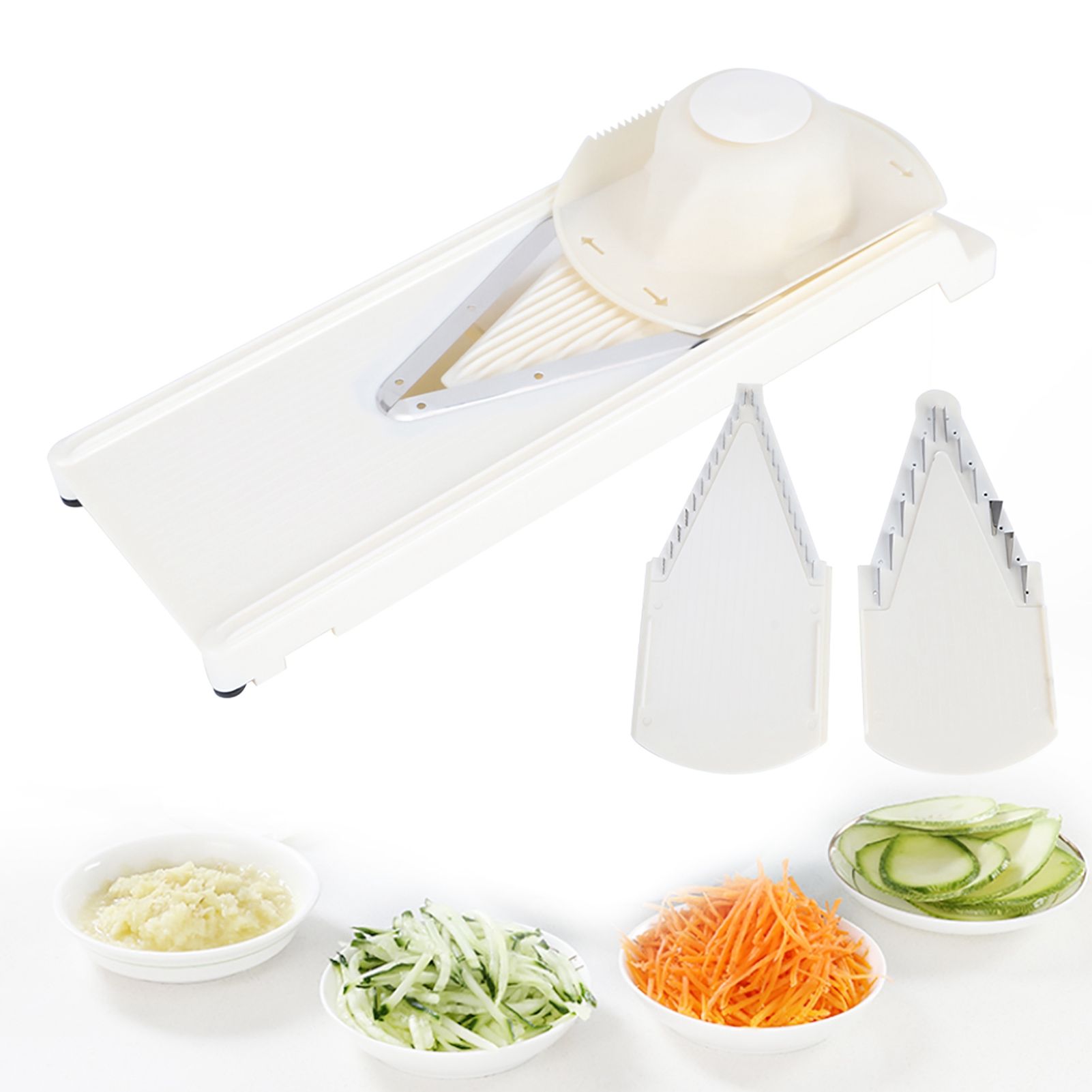 Multifunctional Household V‑Shaped Grater Slicing Cutter with Hand Protector view 9