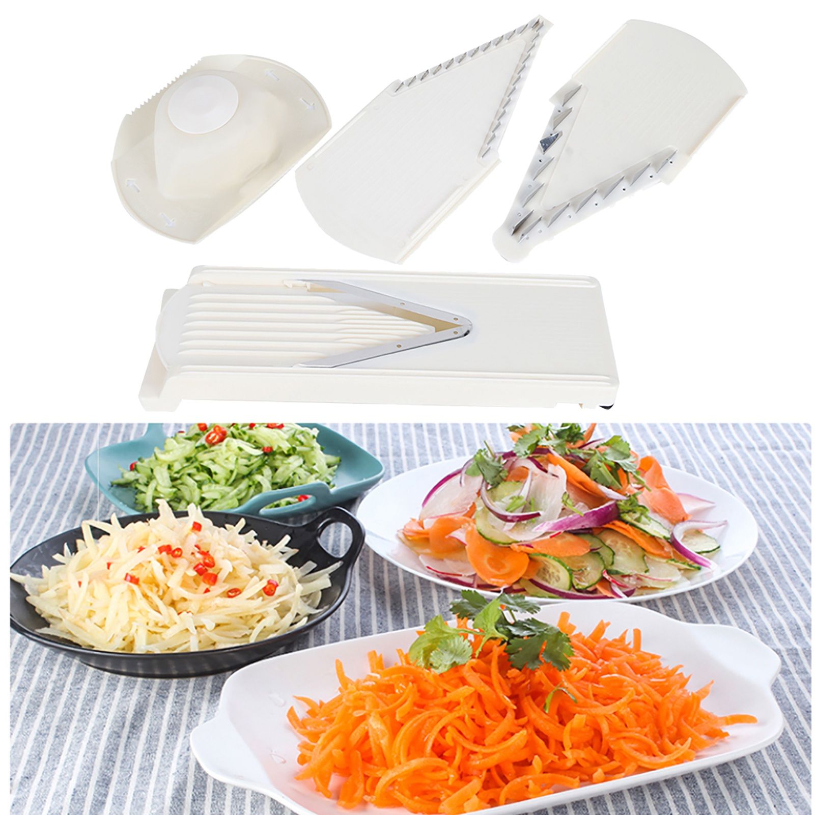 Multifunctional Household V‑Shaped Grater Slicing Cutter with Hand Protector view 11