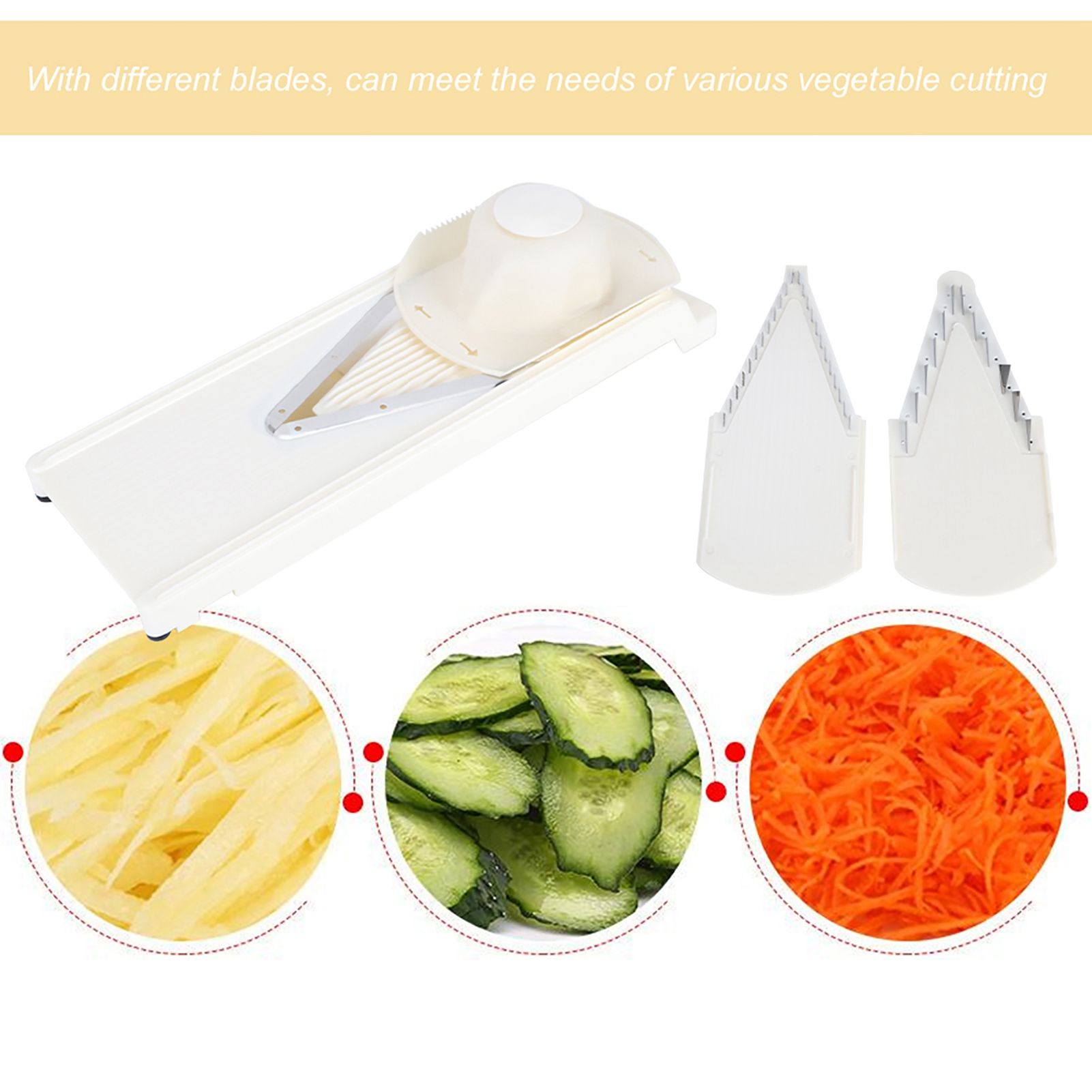 Multifunctional Household V‑Shaped Grater Slicing Cutter with Hand Protector view 12