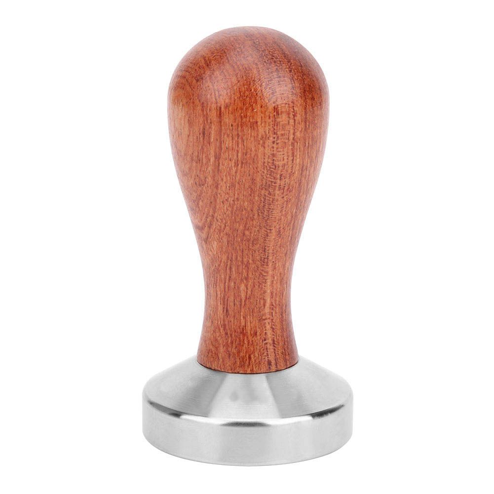 51mm Stainless Steel Coffee Tamper Wooden Handle Coffee Powder Hammer Press view 8