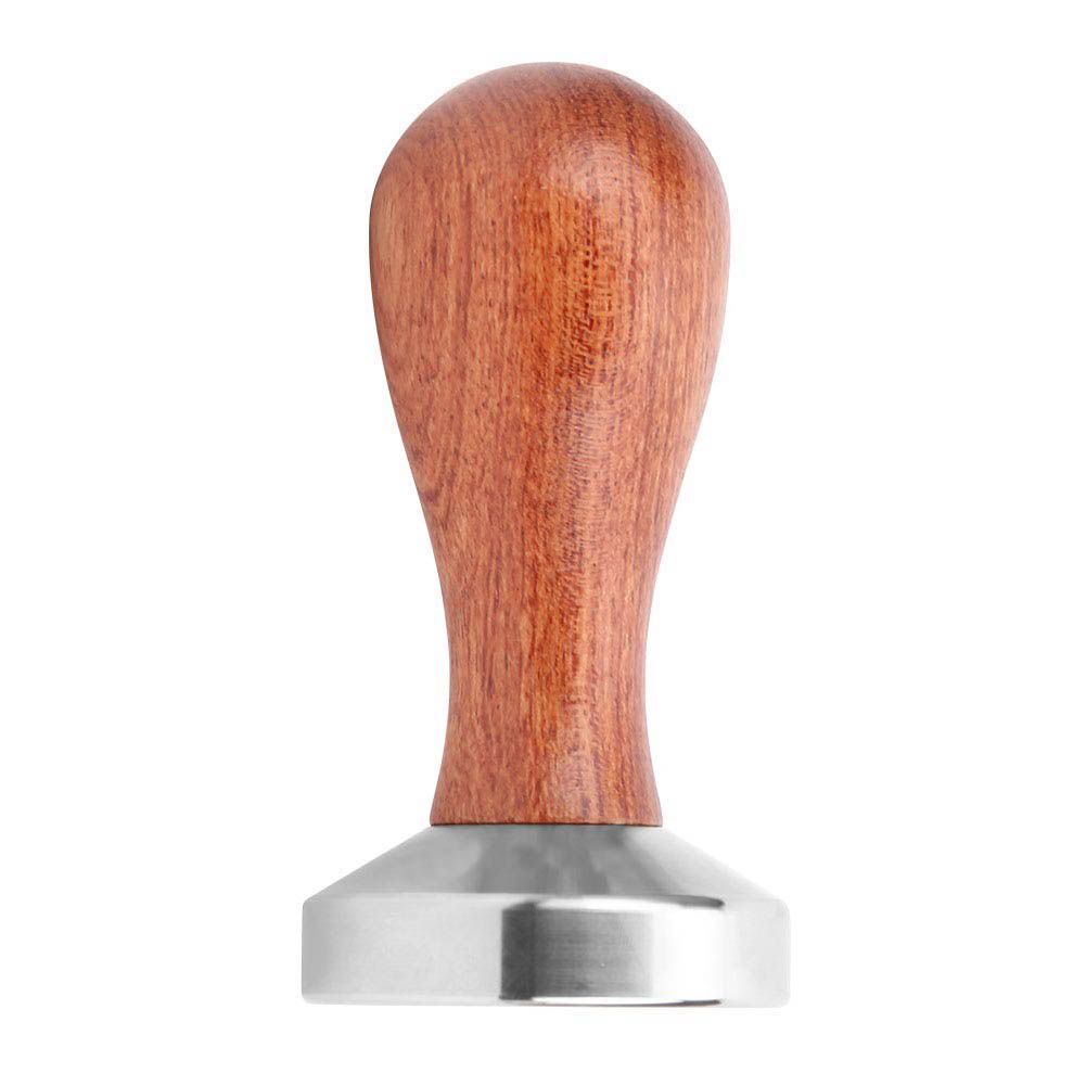 51mm Stainless Steel Coffee Tamper Wooden Handle Coffee Powder Hammer Press view 9