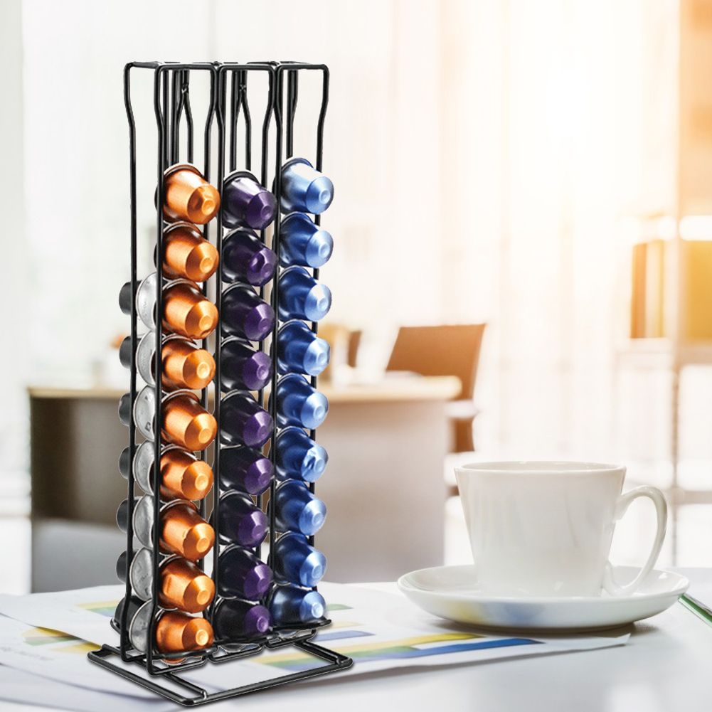 Household Iron Coffee Capsule Storage Rack Stand Accessory for Offices Kitchen view 3