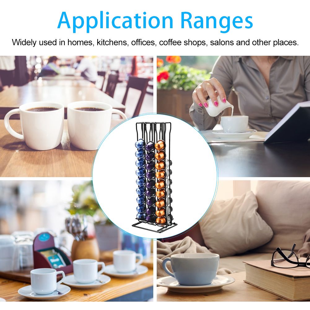 Household Iron Coffee Capsule Storage Rack Stand Accessory for Offices Kitchen view 11