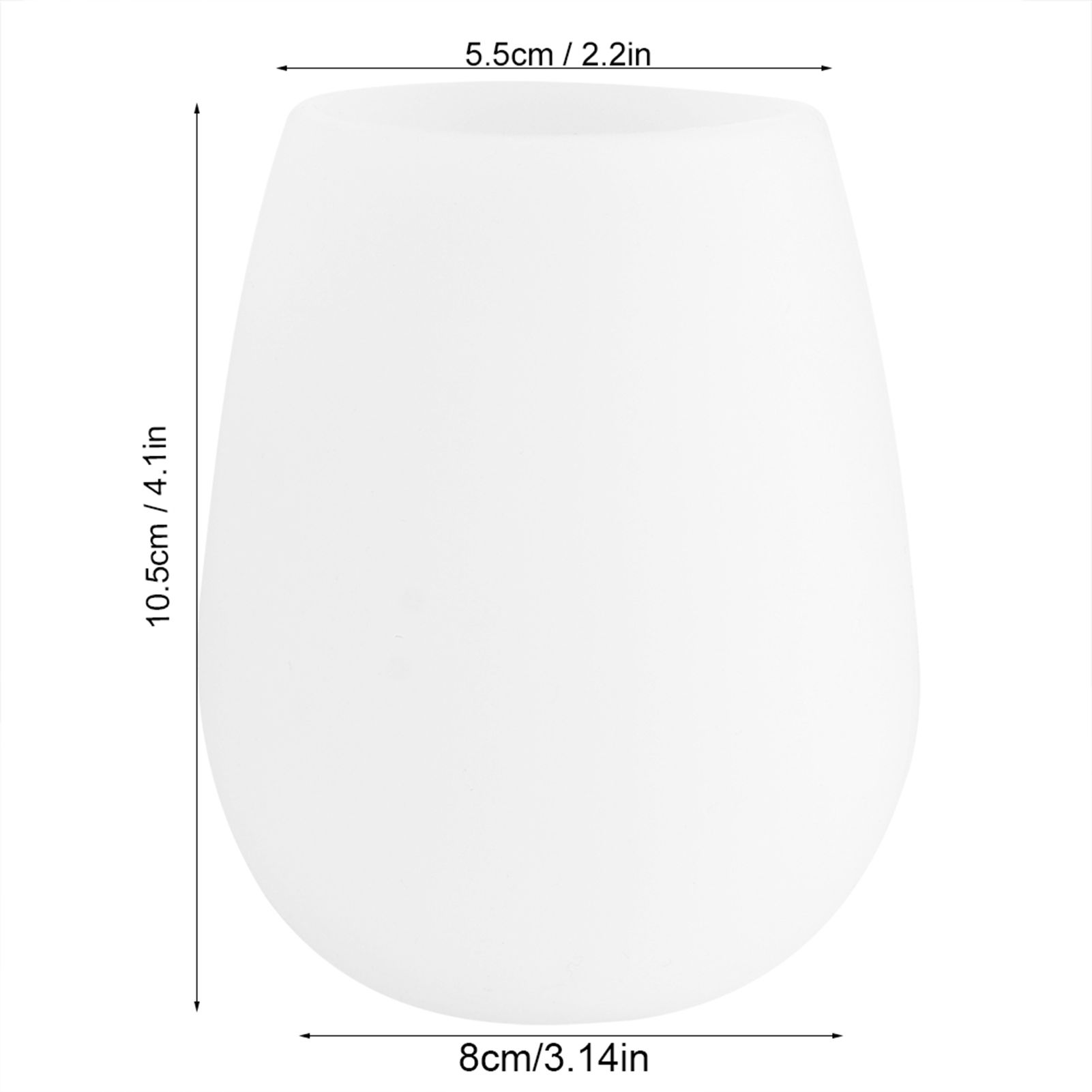 Portable Transparent Silicone Wine Glass Drinking Cup for Outdoor Party view 12