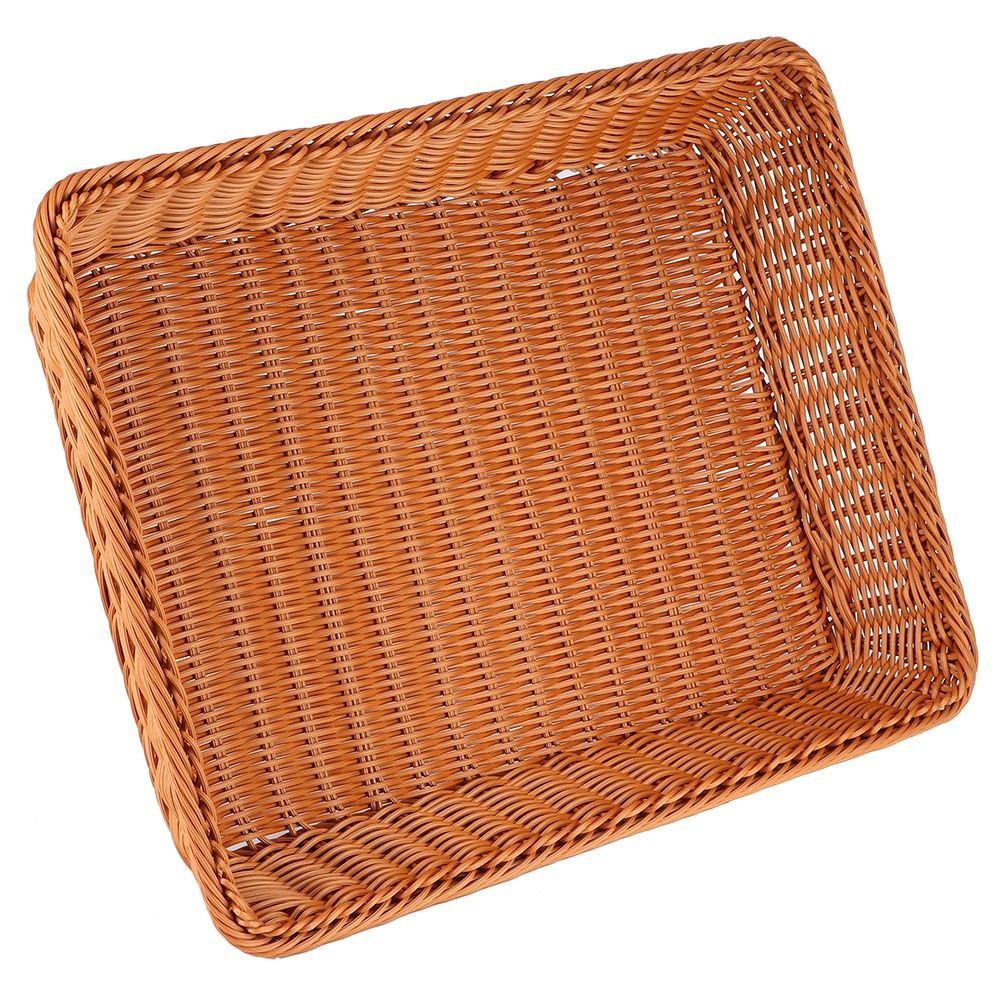 Household Desktop Rectangular Food Bread Fruits Storage Basket for Office view 6