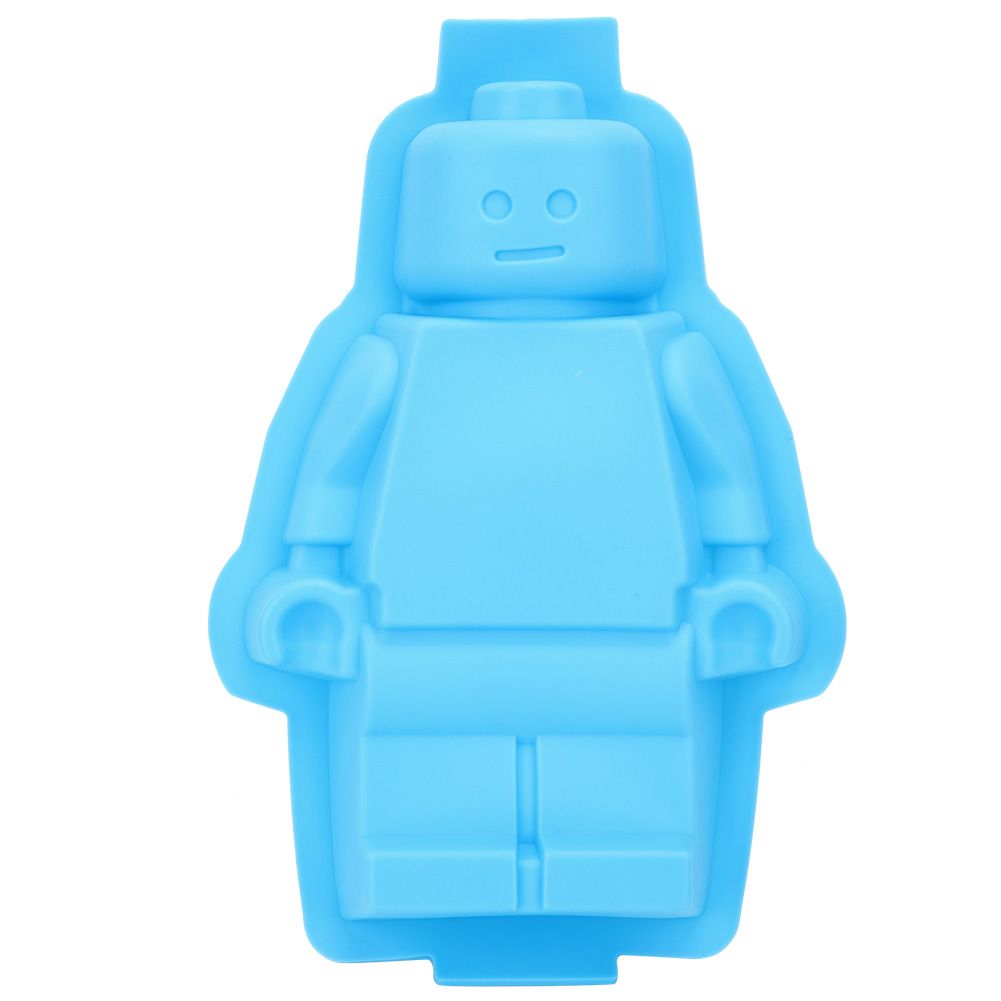 Robot Shaped Silicone Mold Ice Cubes Mold Chocolate Fondant Cake Mould DIY view 2