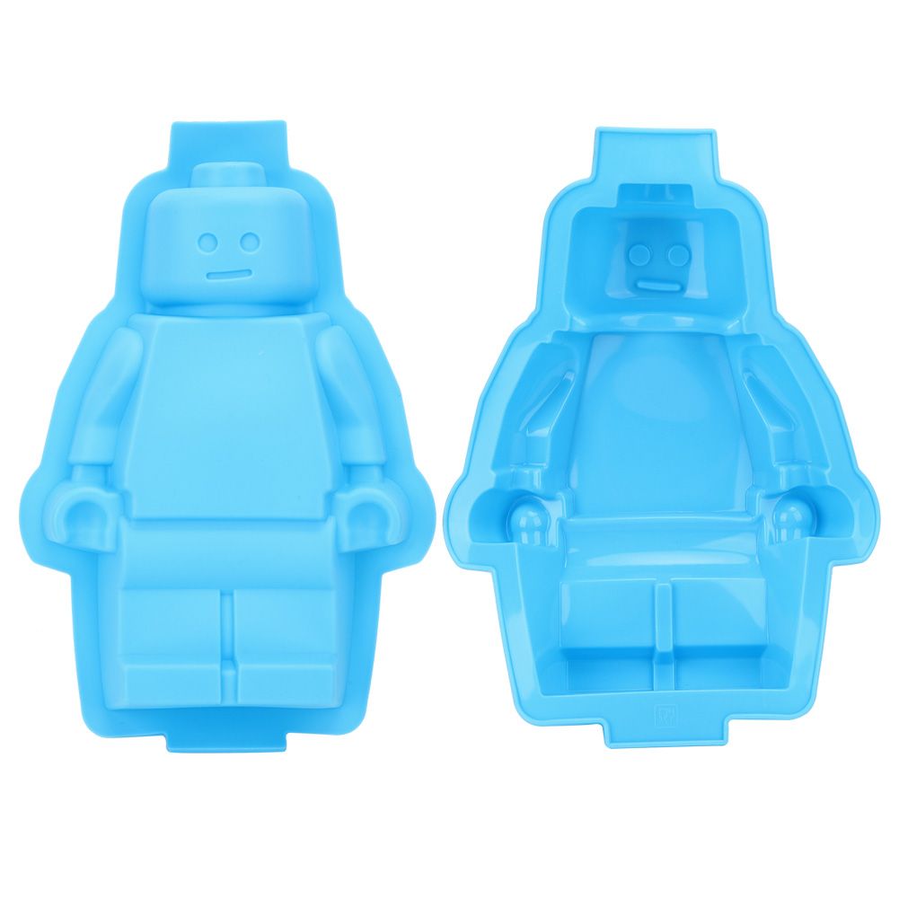 Robot Shaped Silicone Mold Ice Cubes Mold Chocolate Fondant Cake Mould DIY view 7