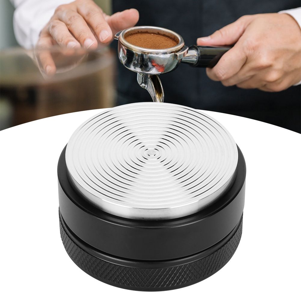 Height Adjustable Stainless Steel Coffee Distributor with NonSlip Thread Base view 3
