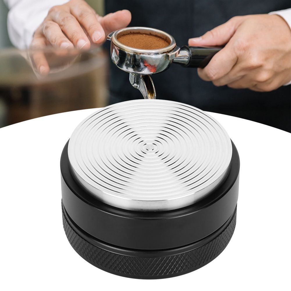 Height Adjustable Stainless Steel Coffee Distributor with NonSlip Thread Base view 4