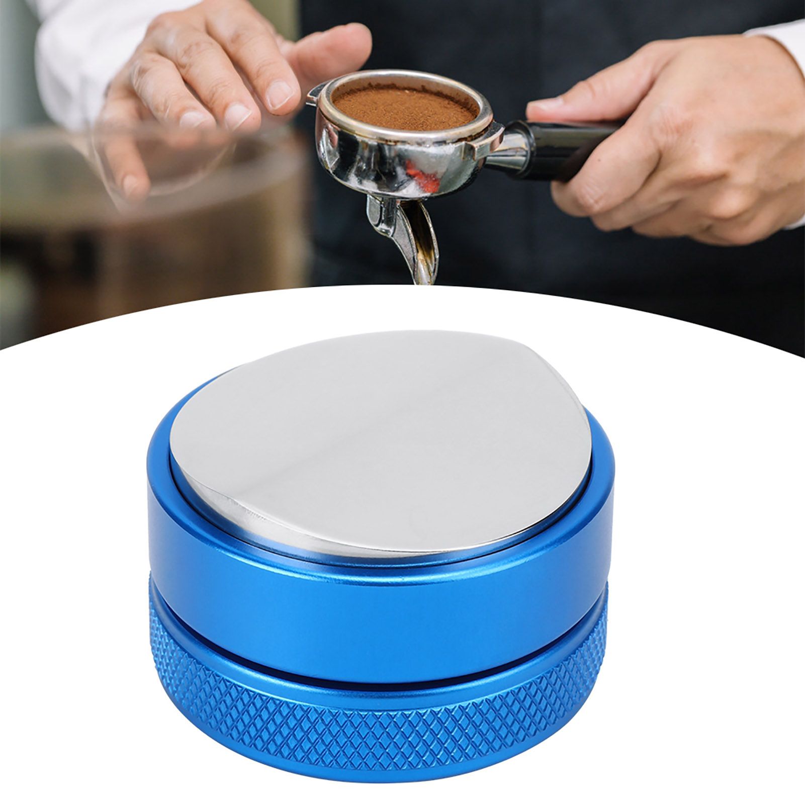 Household Kitchen Reusable Stainless Steel Coffee Distributor Tamper Powder view 3