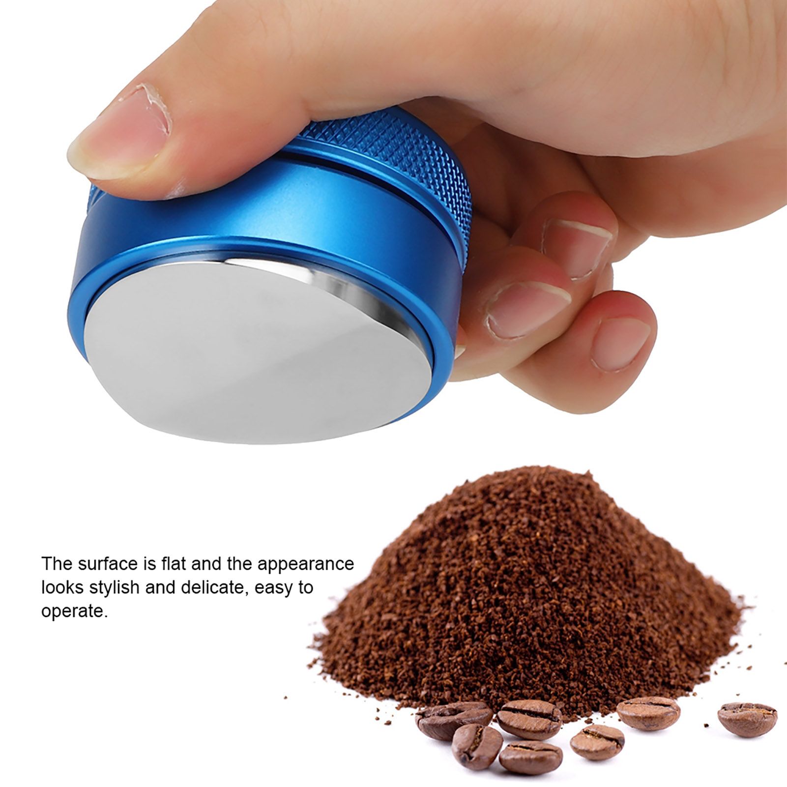 Household Kitchen Reusable Stainless Steel Coffee Distributor Tamper Powder view 11