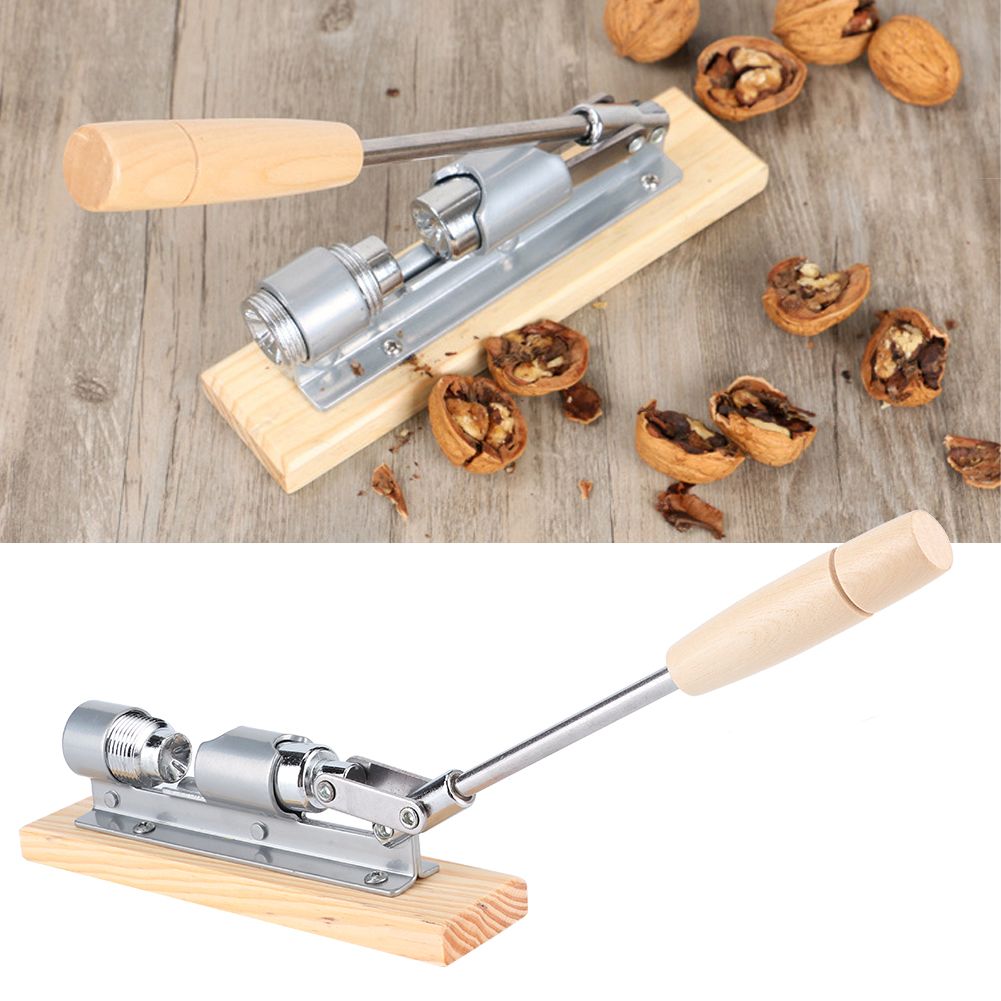 Mechanical Stainless Steel Walnut Cracker Nut Opener Tool Plier Kitchen view 10
