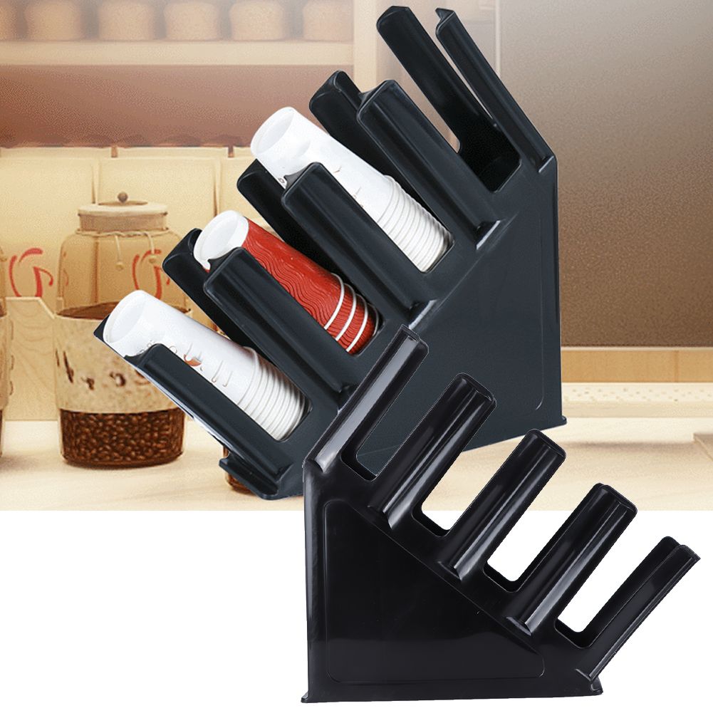 Coffee Milk Tea Cup Storage Rack Stand Disposable Paper Cup Holder Organizer view 9
