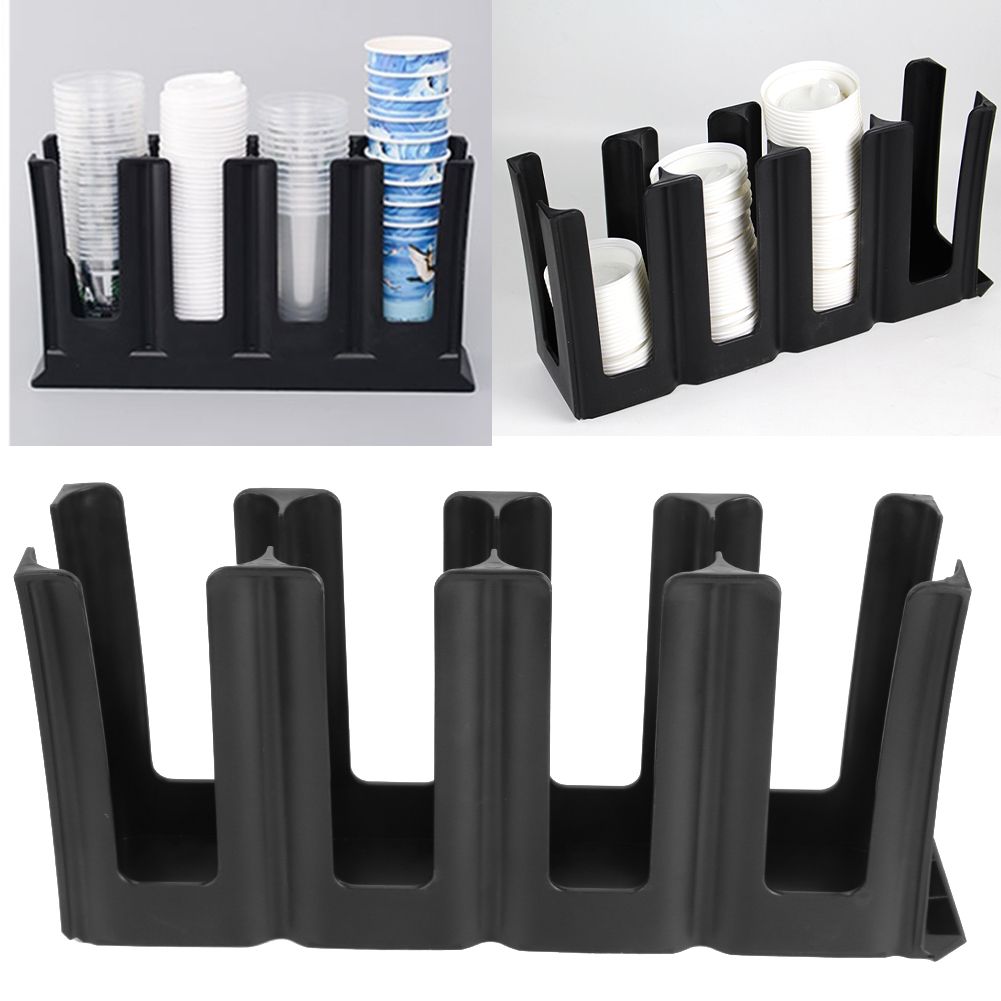 Coffee Milk Tea Cup Storage Rack Stand Disposable Paper Cup Holder Organizer view 10