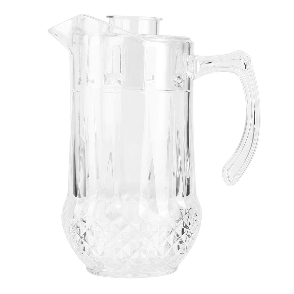 1300ml Acrylic Cold Water Jug Draft Beer Pot Duckbill Kettle with Lid for KTV view 2