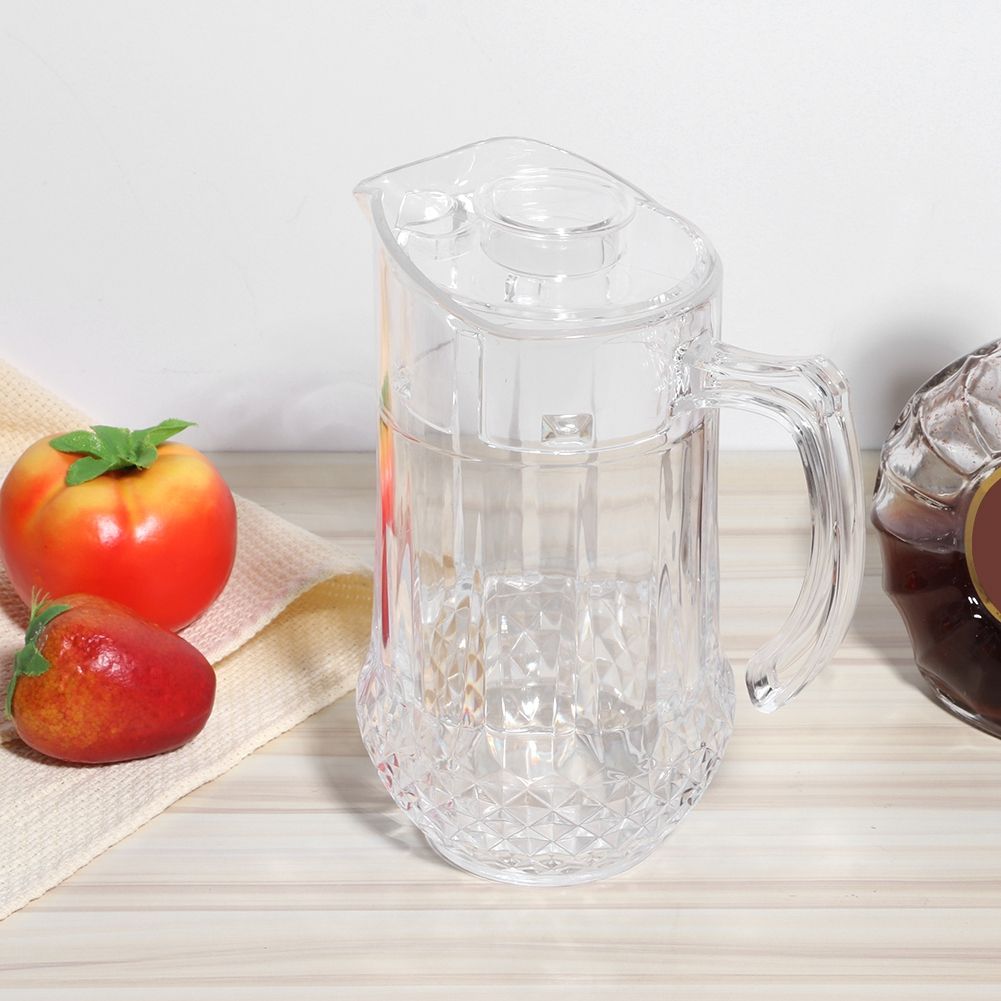 1300ml Acrylic Cold Water Jug Draft Beer Pot Duckbill Kettle with Lid for KTV view 6