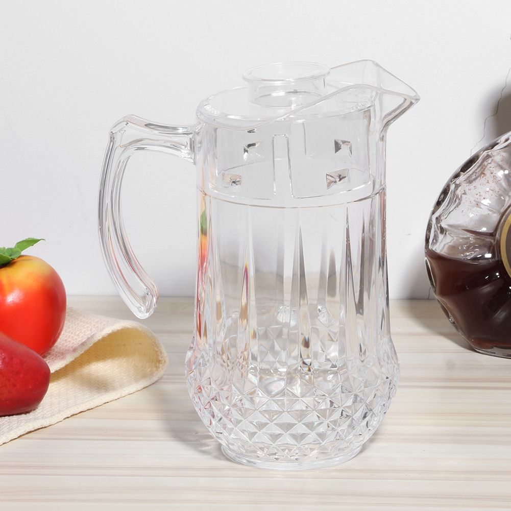 1300ml Acrylic Cold Water Jug Draft Beer Pot Duckbill Kettle with Lid for KTV view 7