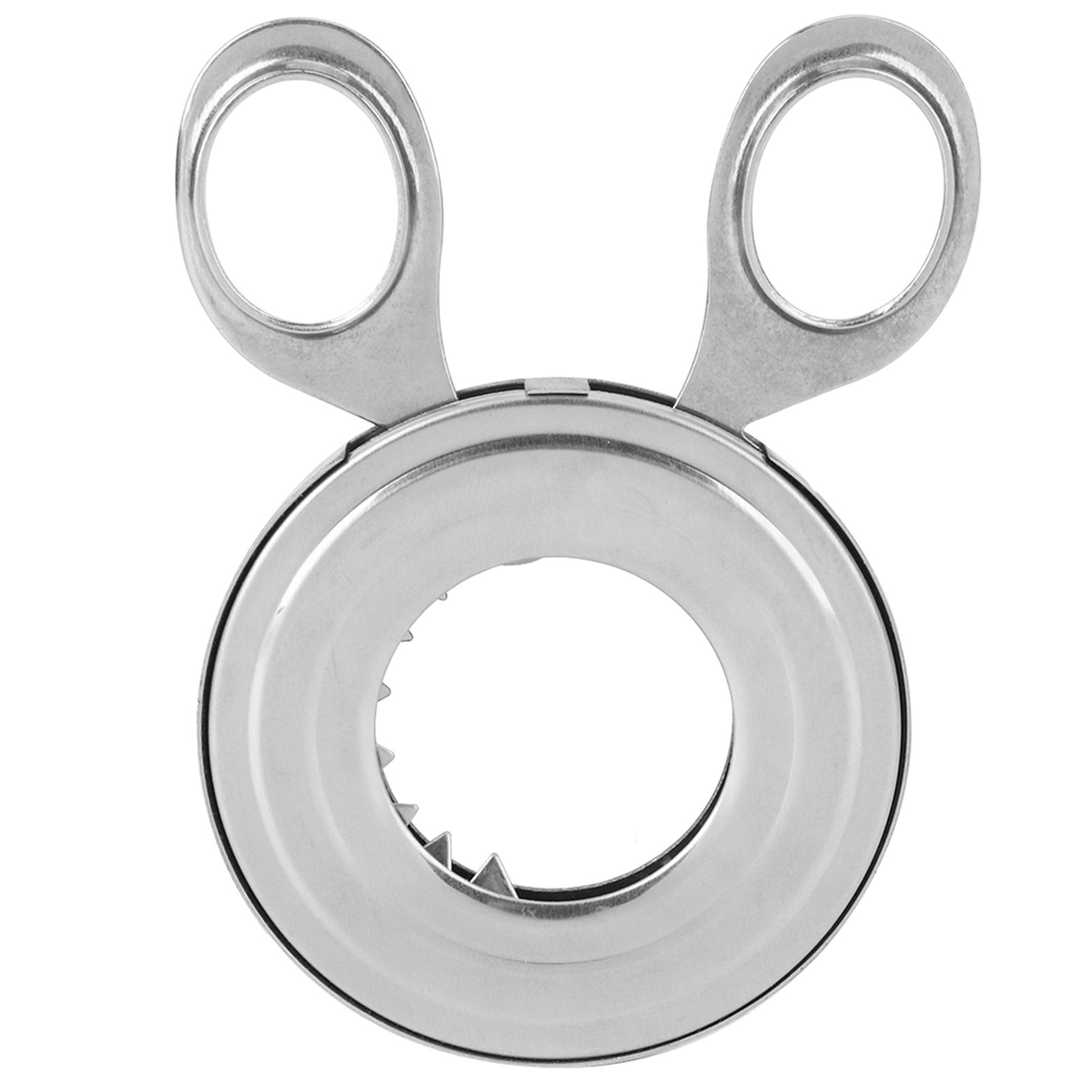Stainless Steel Boiled Egg Cutter Egg Clipper Egg Scissor Egg Remover Tool view 2