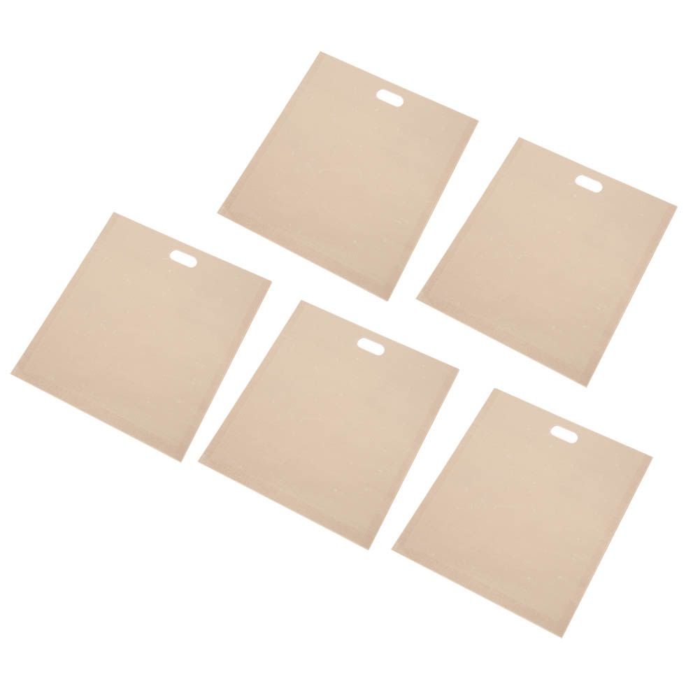 5PCS Reusable Toaster Bags Heat Resistant Non Stick Bread Bags Sandwiches view 5