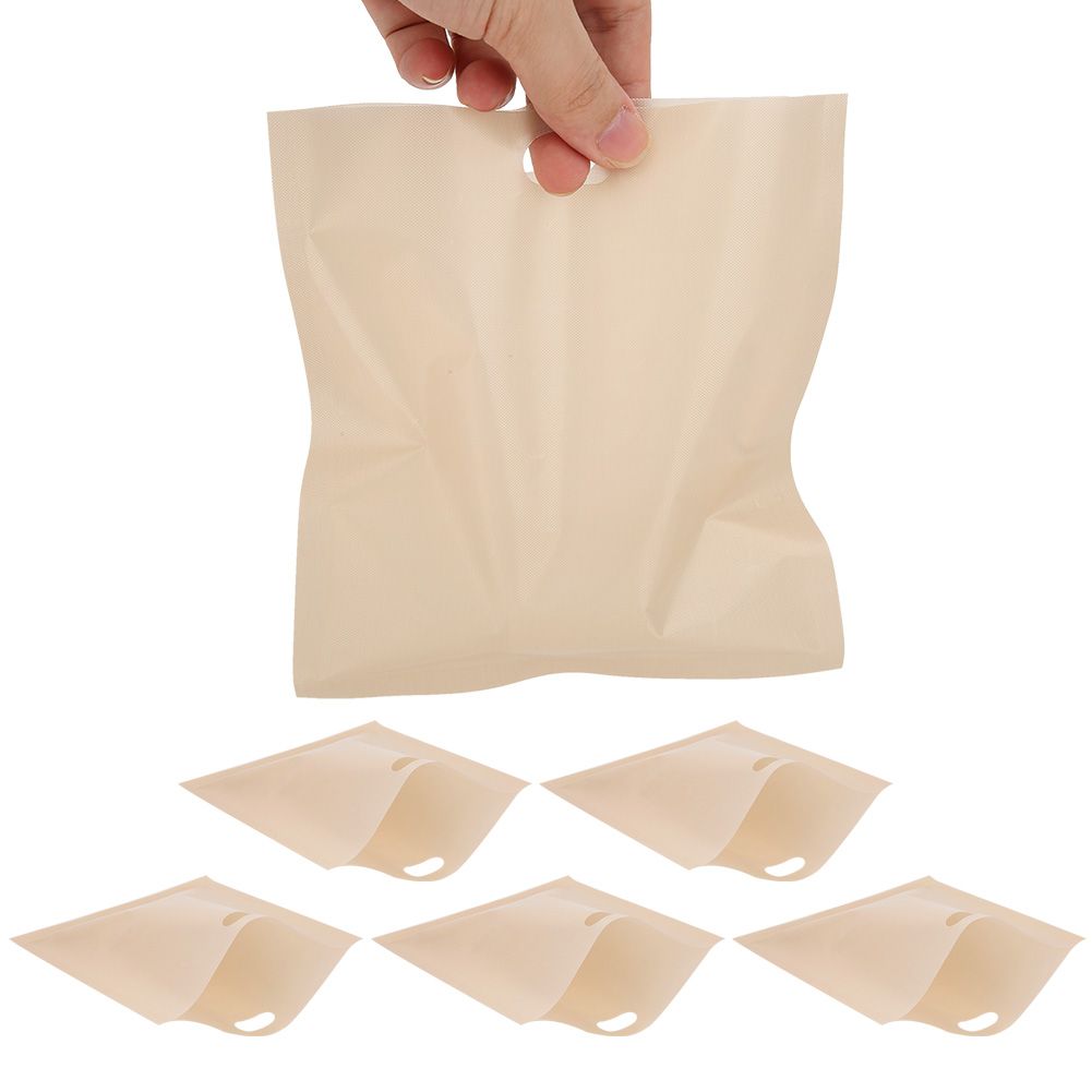 5PCS Reusable Toaster Bags Heat Resistant Non Stick Bread Bags Sandwiches view 7