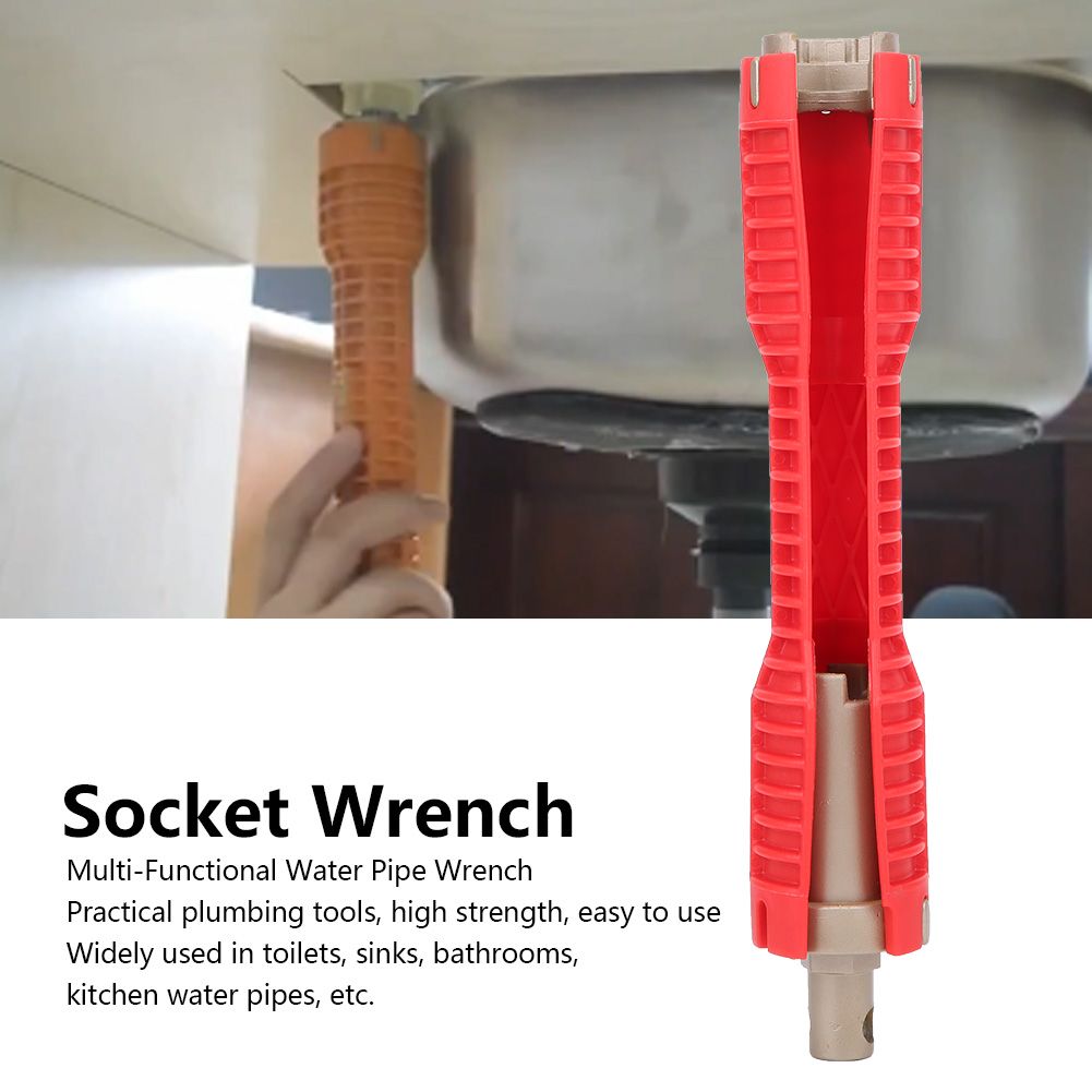 Multifunction Water Pipe Spanner Sink Faucet Socket Wrench Plumbing Tools for view 12