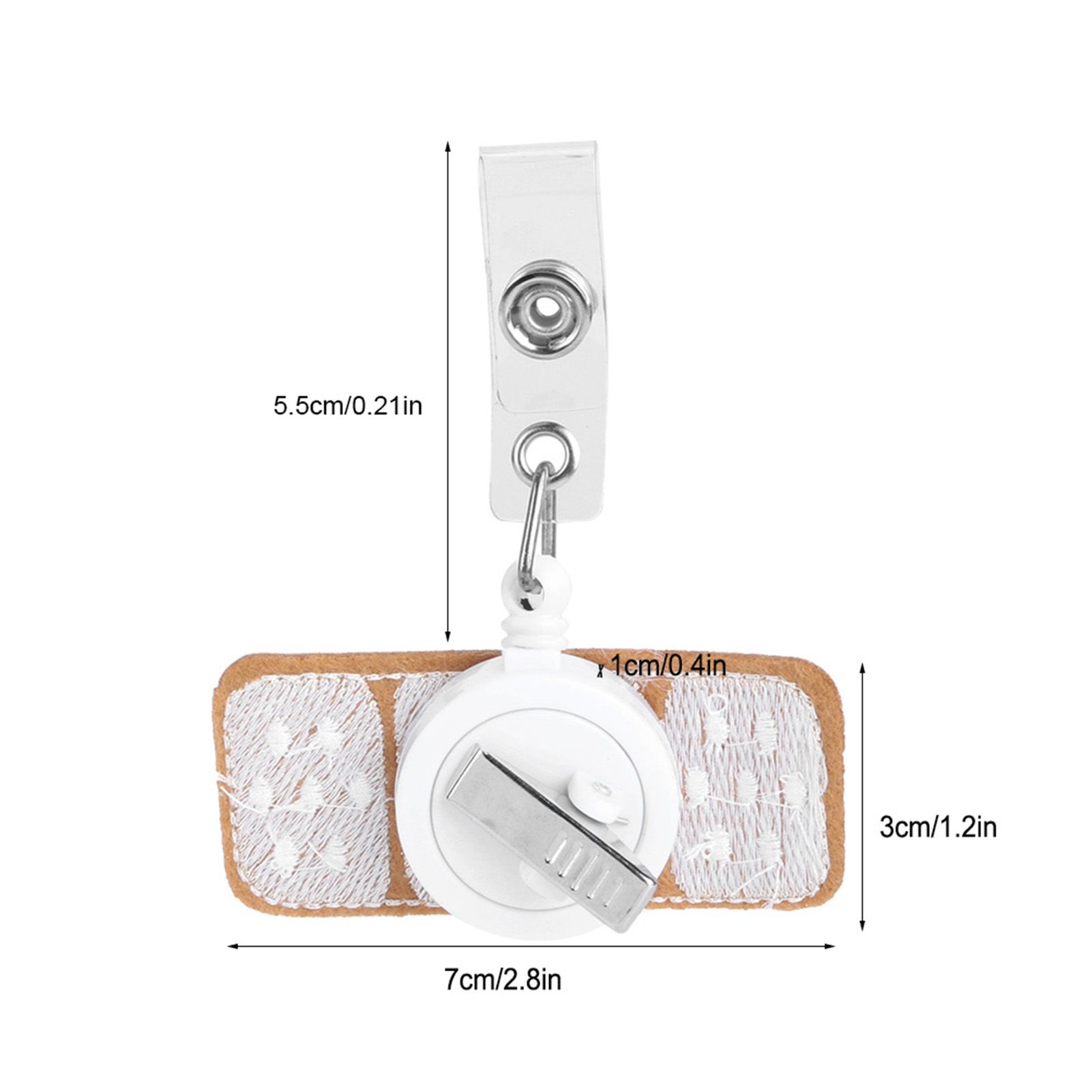 3Pcs 360 Degree Rotating Badge Reel Bow HeartShape Retractable Employee Card view 12