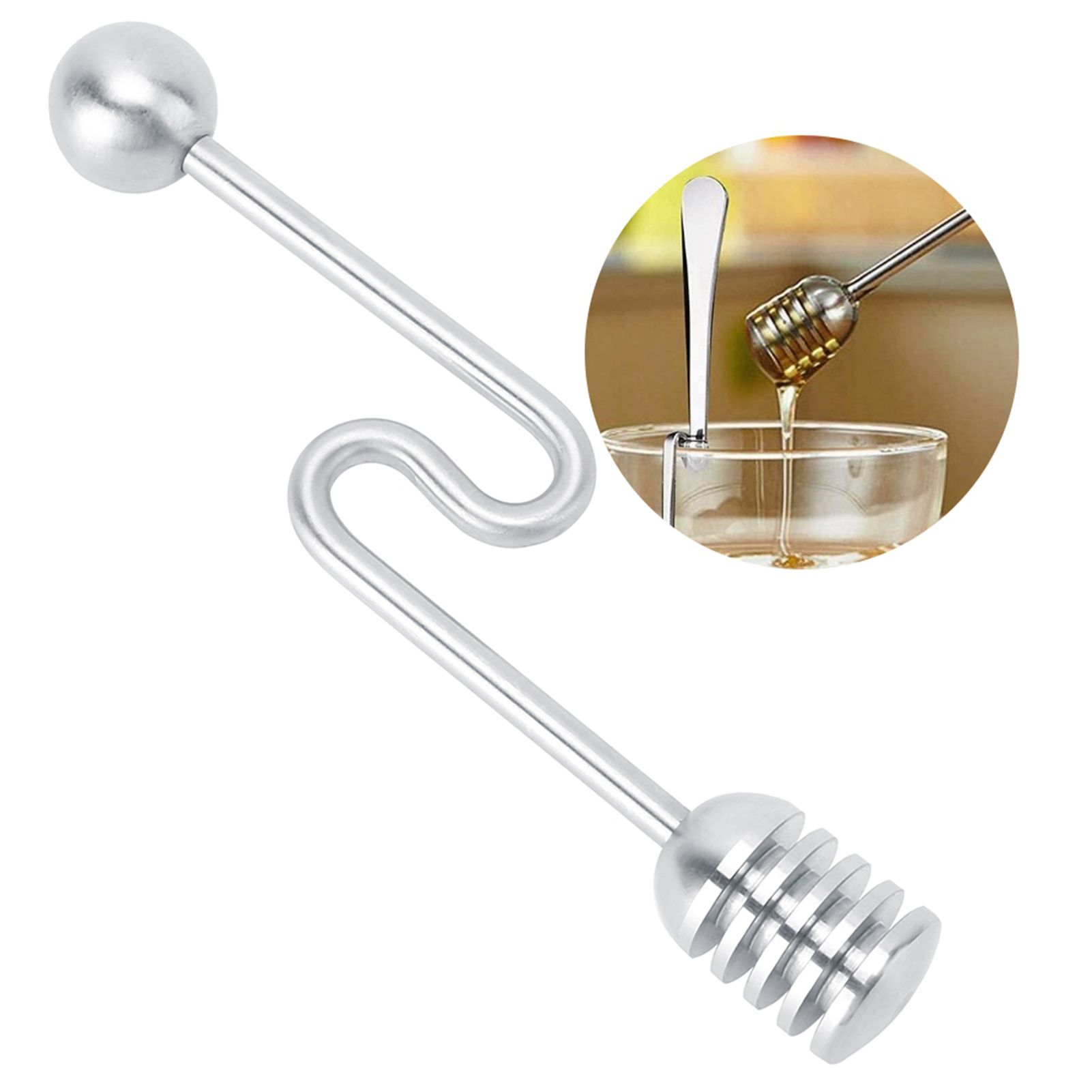Household 304 Stainless Steel Dessert Honey Spoon Stirrer Mixing Stick Kitchen view 9